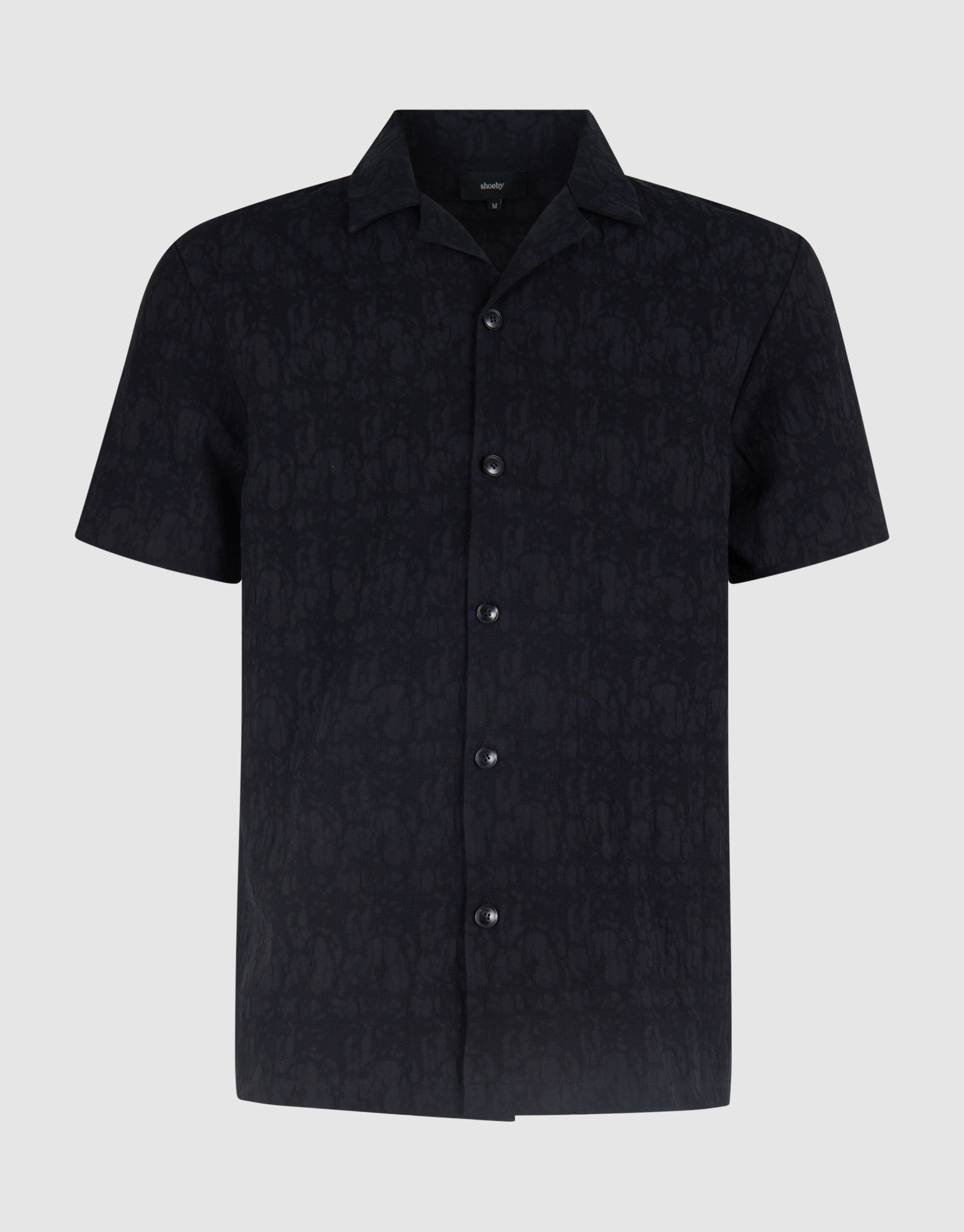Structuur Shirt Donkerblauw SHOEBY MEN