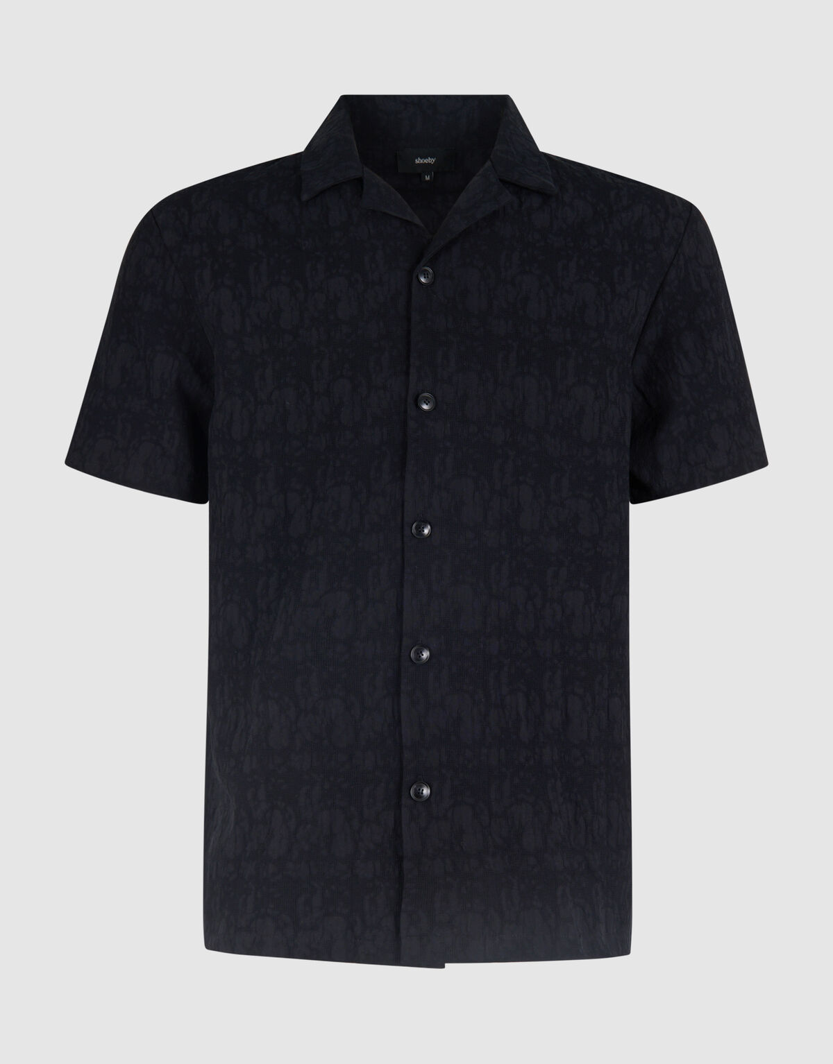Structuur Shirt Donkerblauw SHOEBY MEN