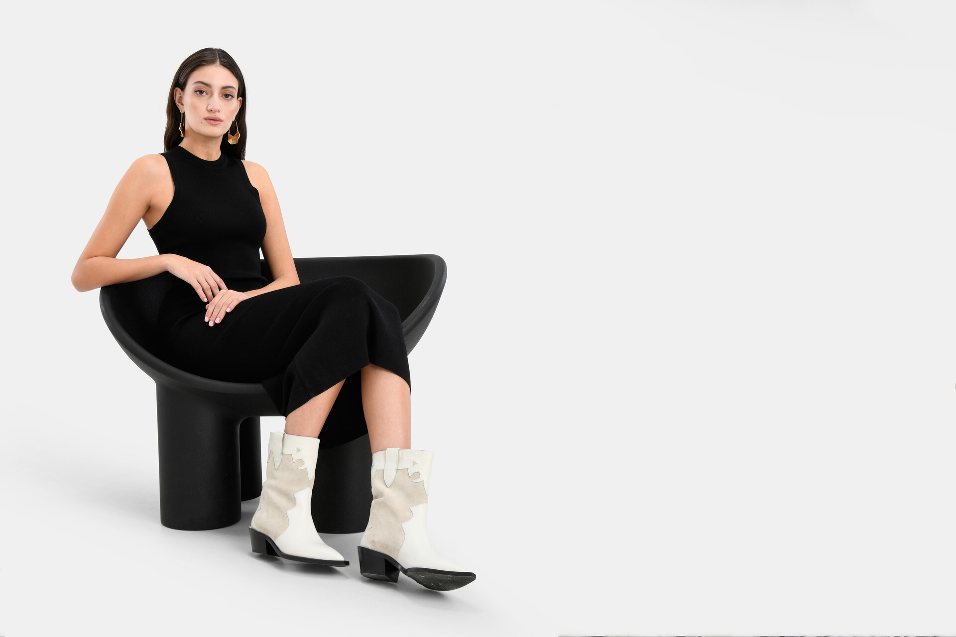 Racer Jurk Zwart EKSEPT