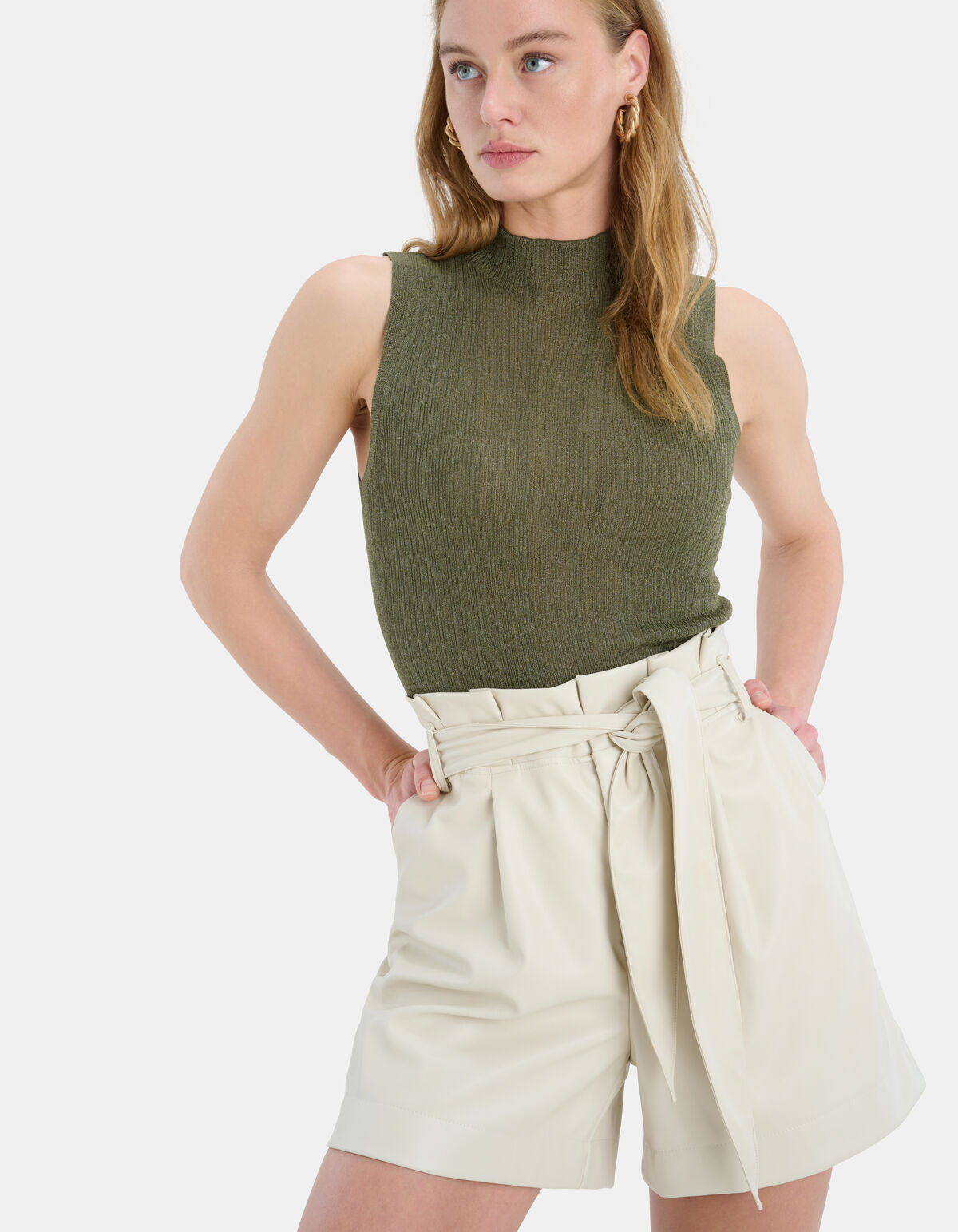 Mouwloze Top Donkergroen SHOEBY WOMEN