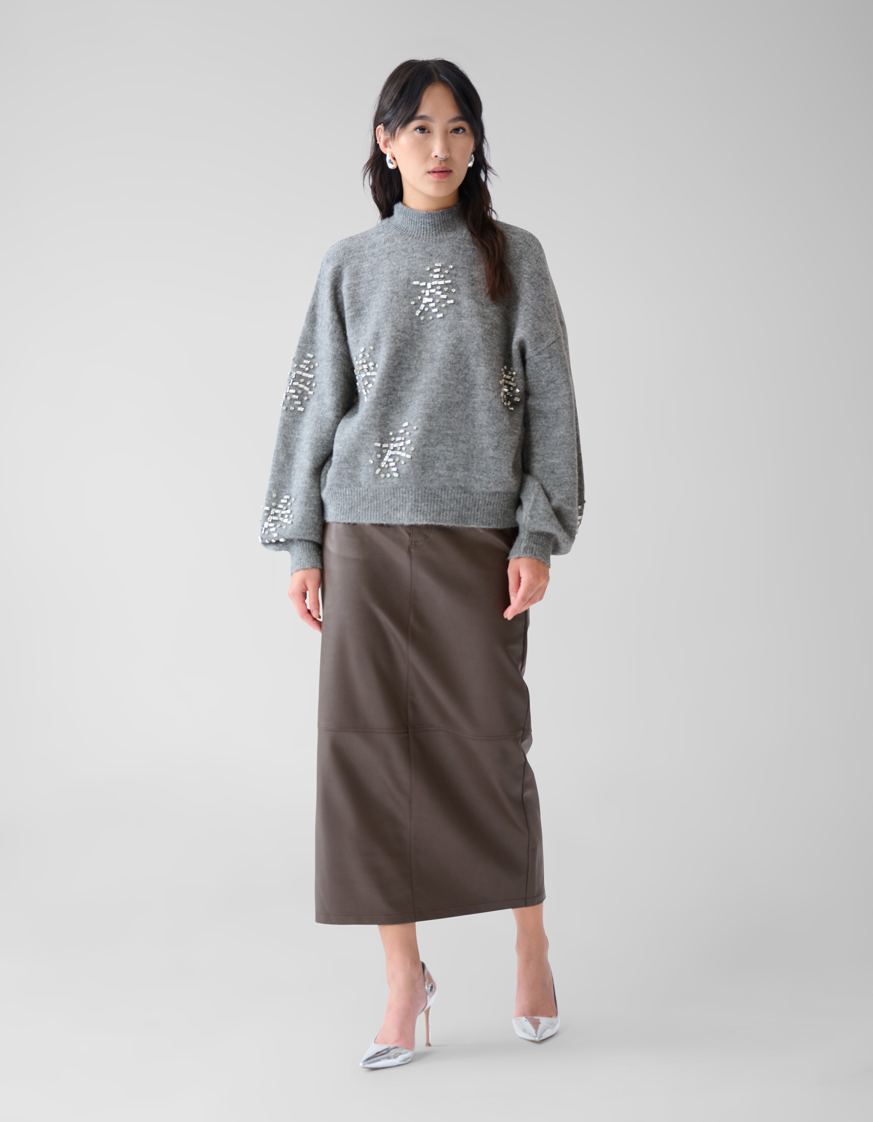 Maxi Rok Bruin SHOEBY WOMEN