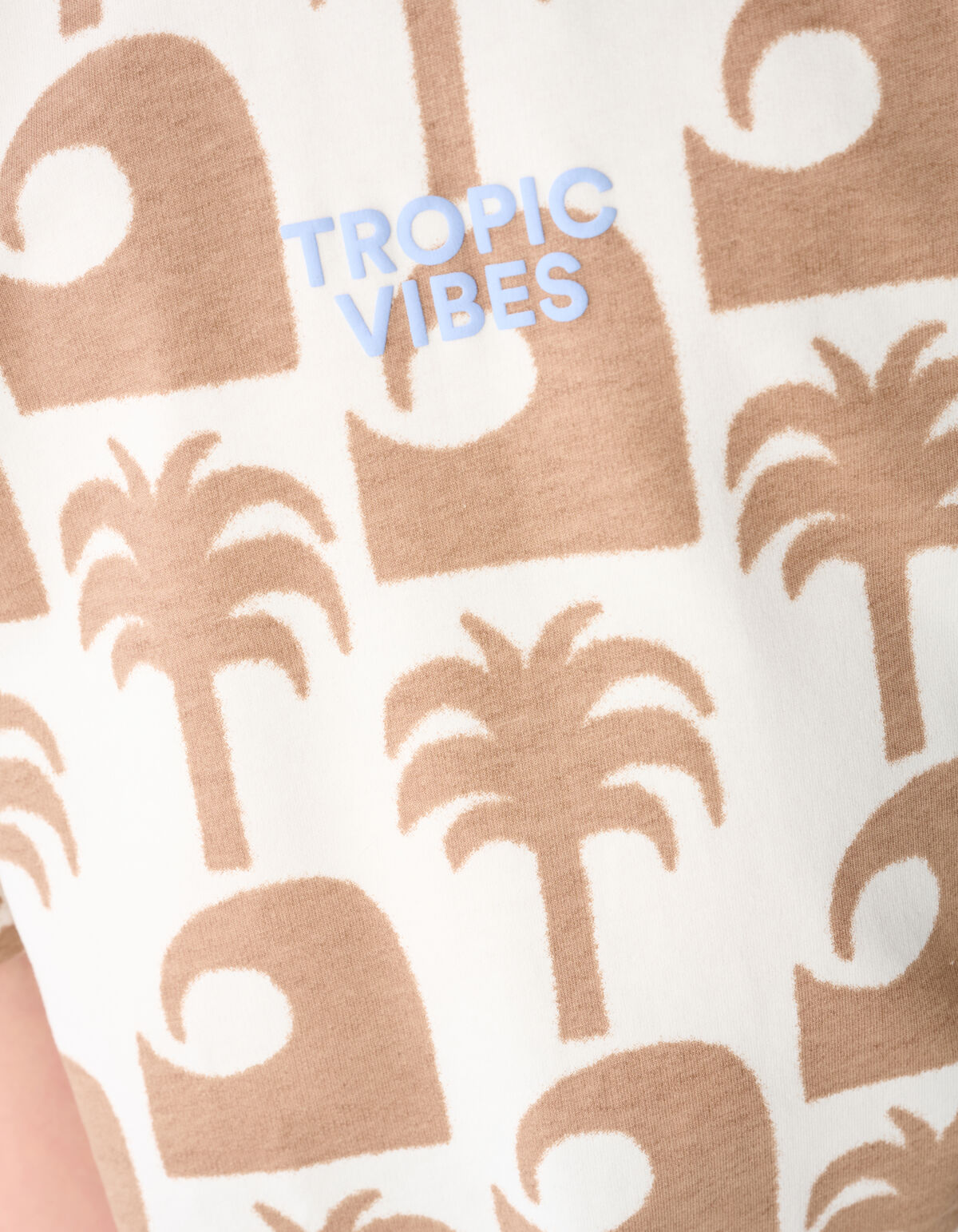 Tropic Vibes Artwork T-shirt Gebroken Wit SHOEBY BOYS