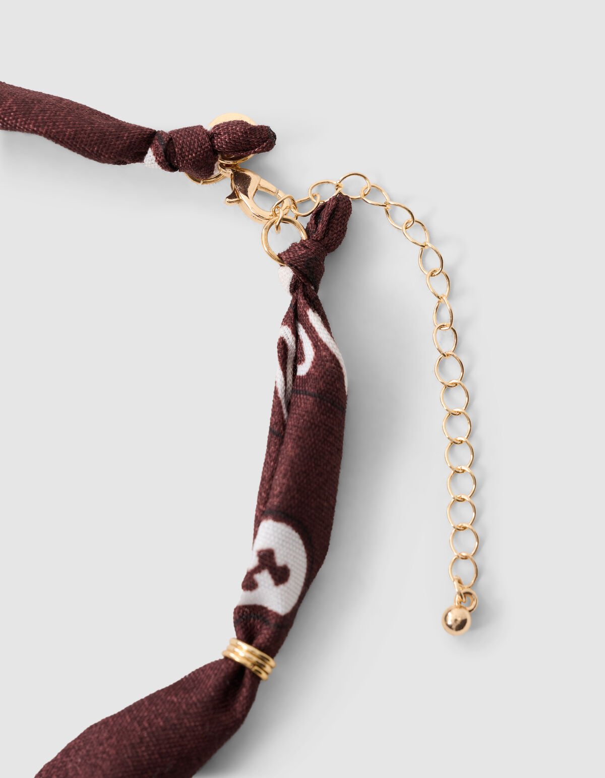 Bandana Charm Ketting Bruin SHOEBY ACCESSOIRES