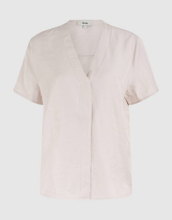 Knoop Overslag Top Zand SHOEBY WOMEN