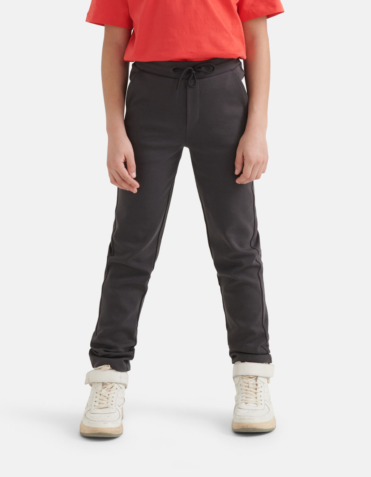 Slim Fit Broek Donkergrijs SHOEBY BOYS