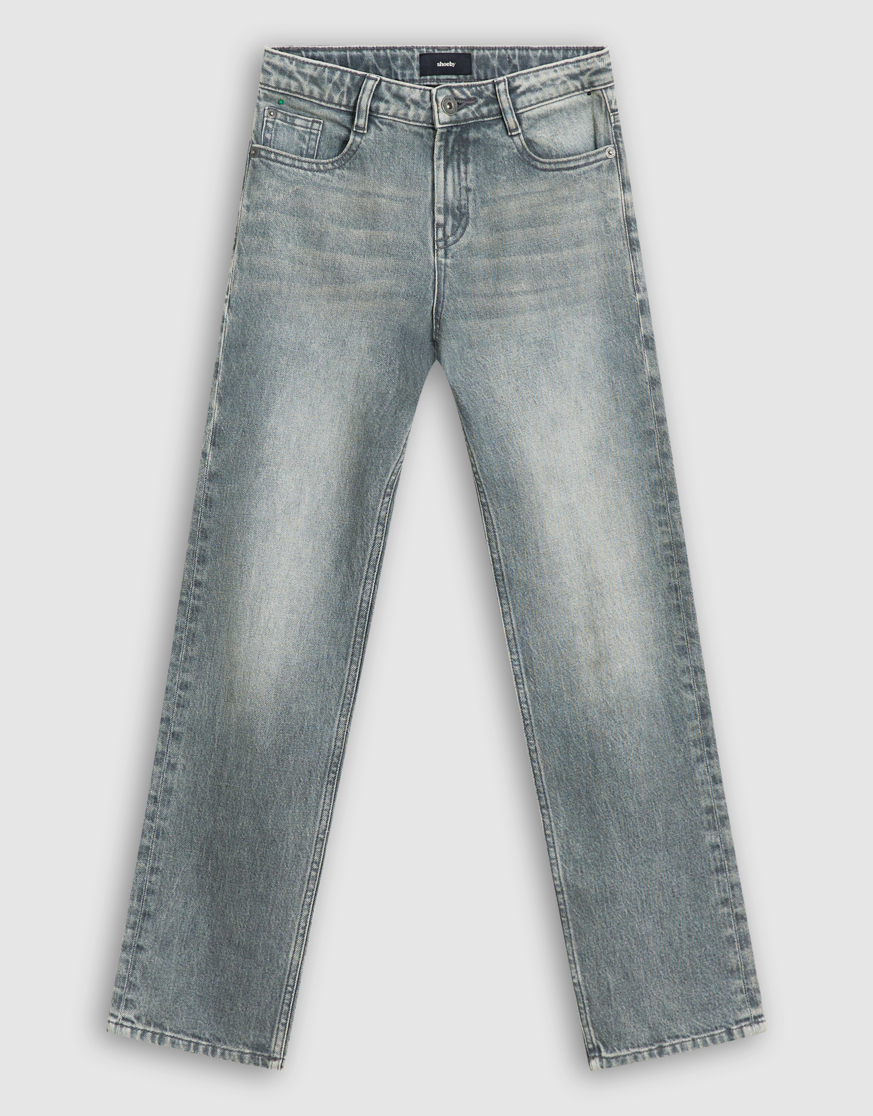 Straight Fit Jeans Grijs SHOEBY BOYS