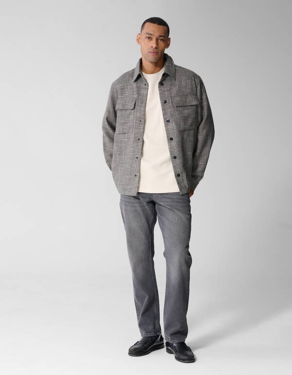 Geruit Overshirt Grijs SHOEBY MEN