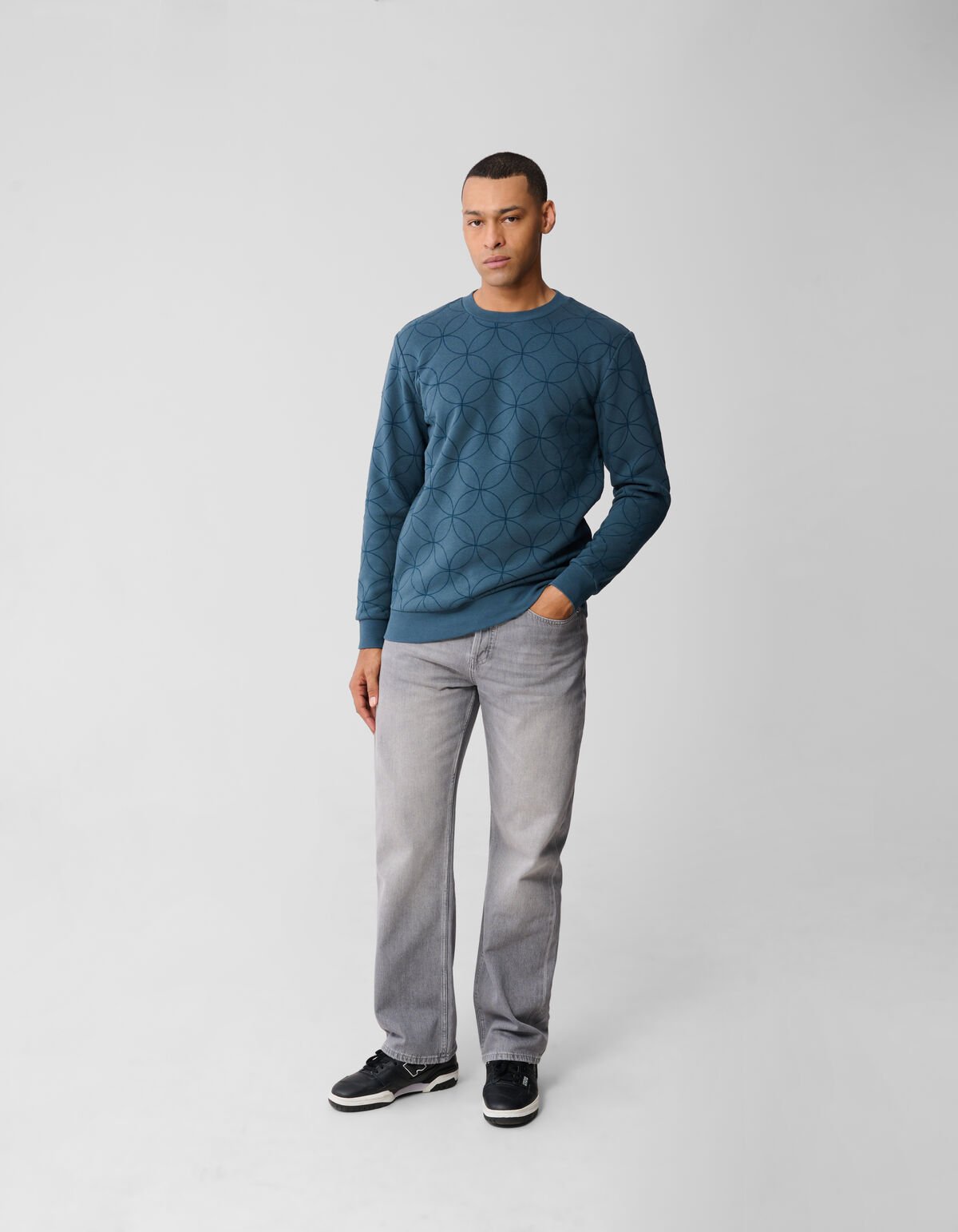 Flock Spark Sweater Blauw SHOEBY MEN