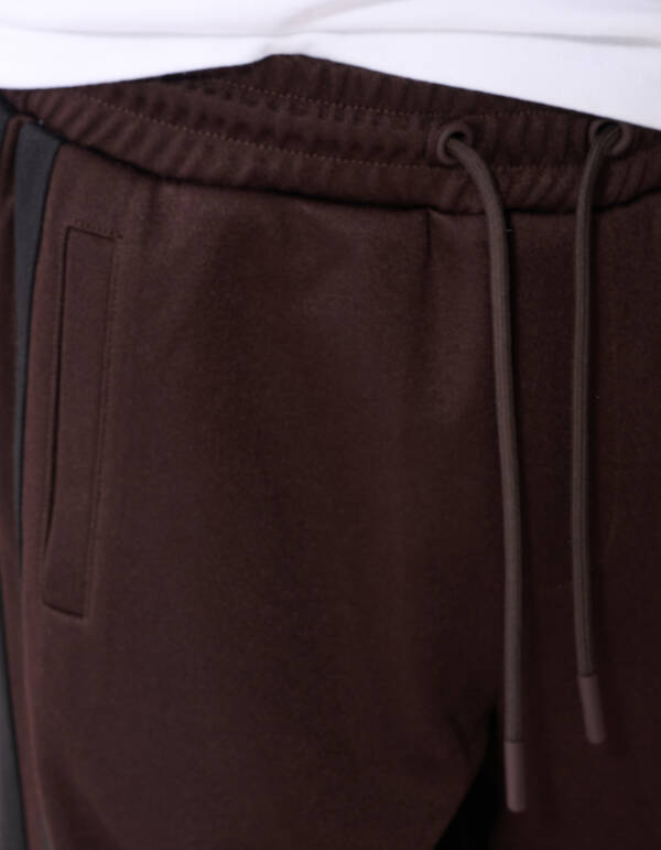 Track Wide Leg Fit Broek Donkerbruin SHOEBY BOYS