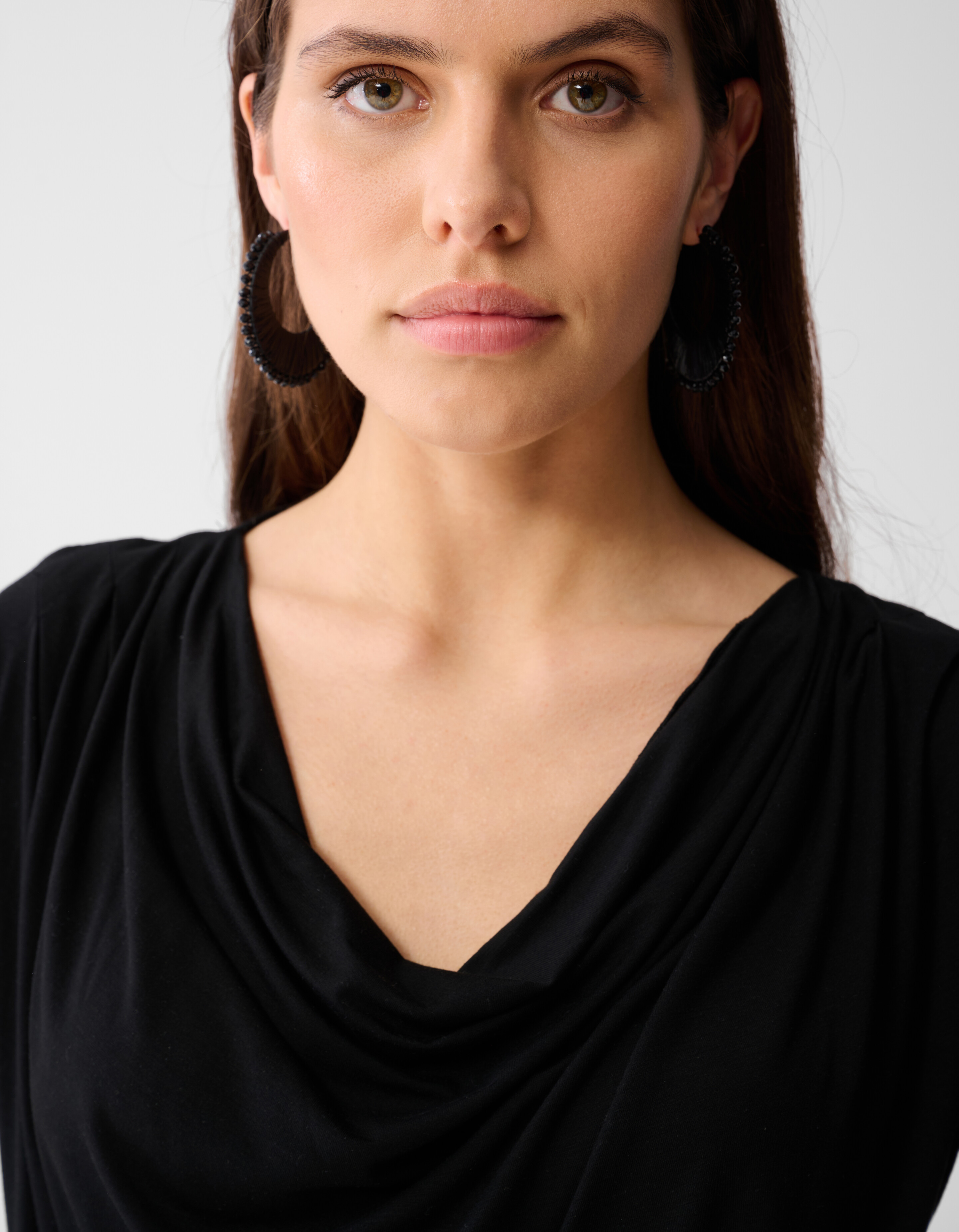 Gedrapeerde Top Zwart SHOEBY WOMEN