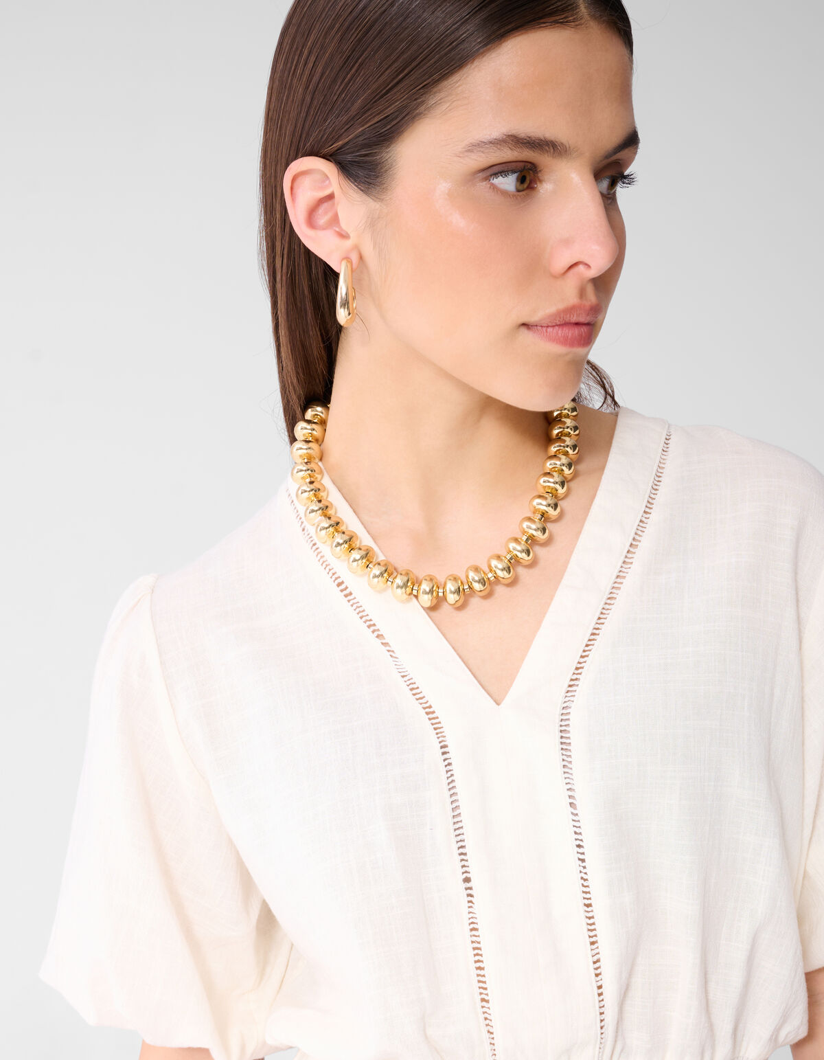 Round Oval Ketting Goud SHOEBY ACCESSOIRES