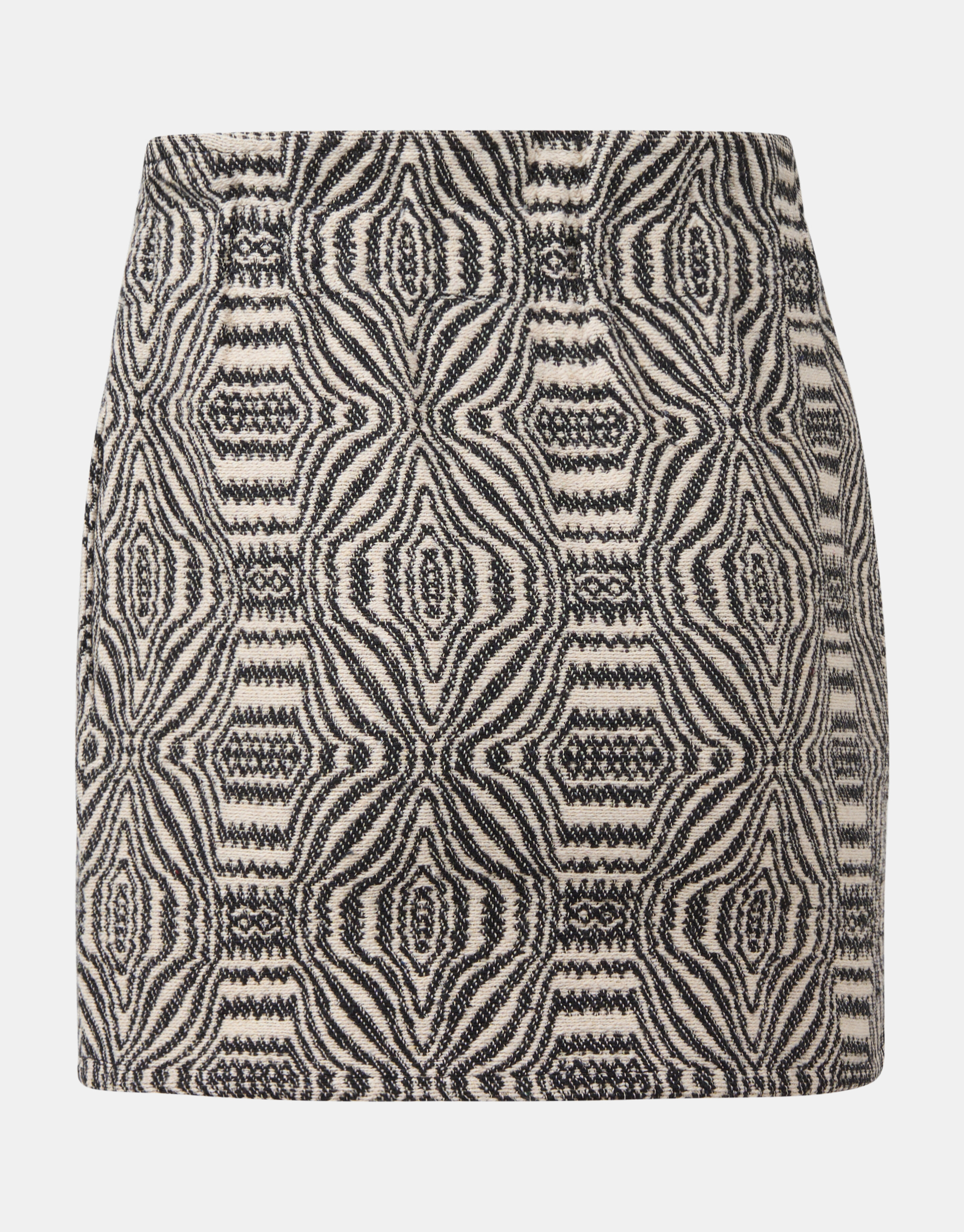 Jacquard Rok Zwart/Beige SHOEBY GIRLS