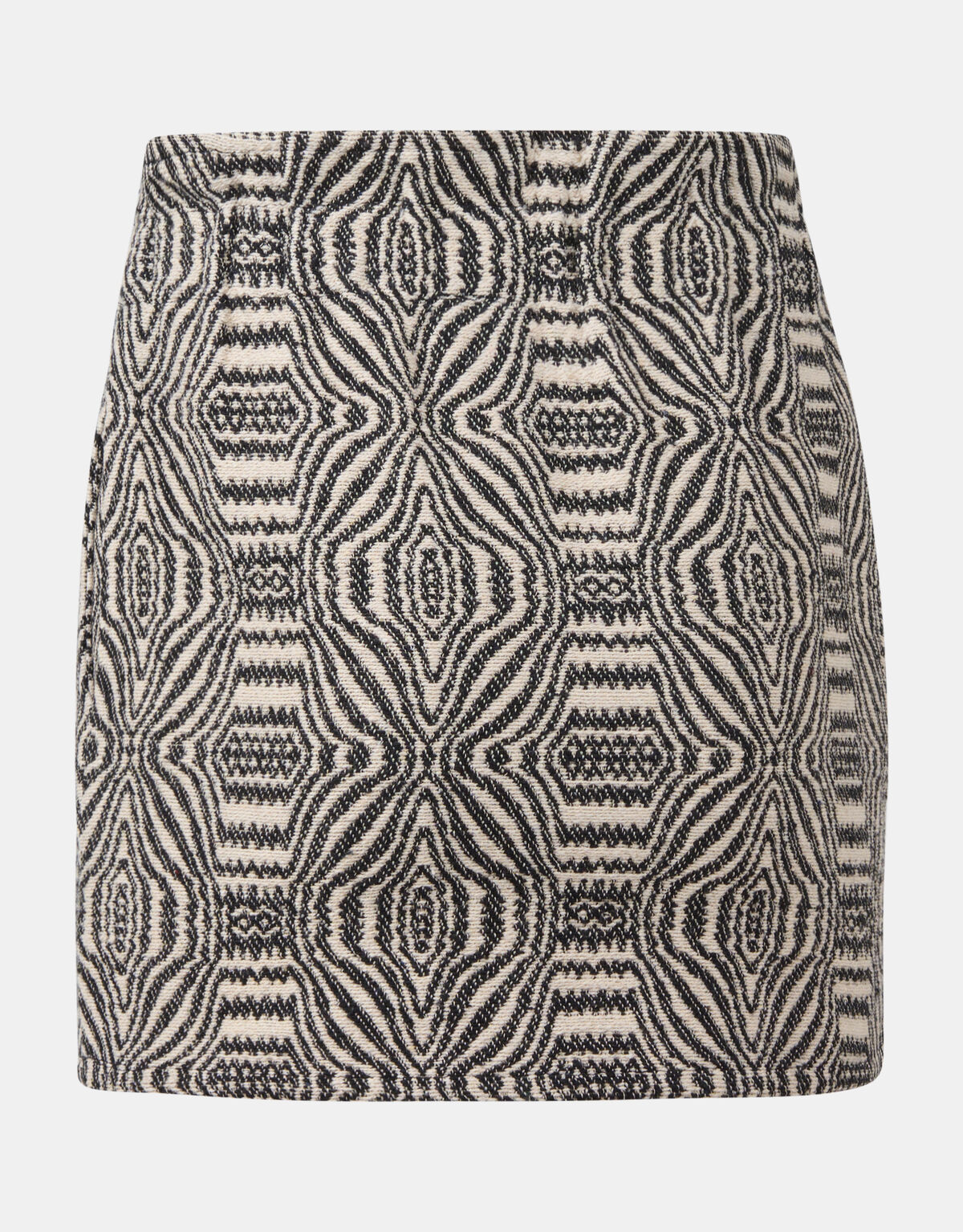 Jacquard Rok Zwart/Beige SHOEBY GIRLS