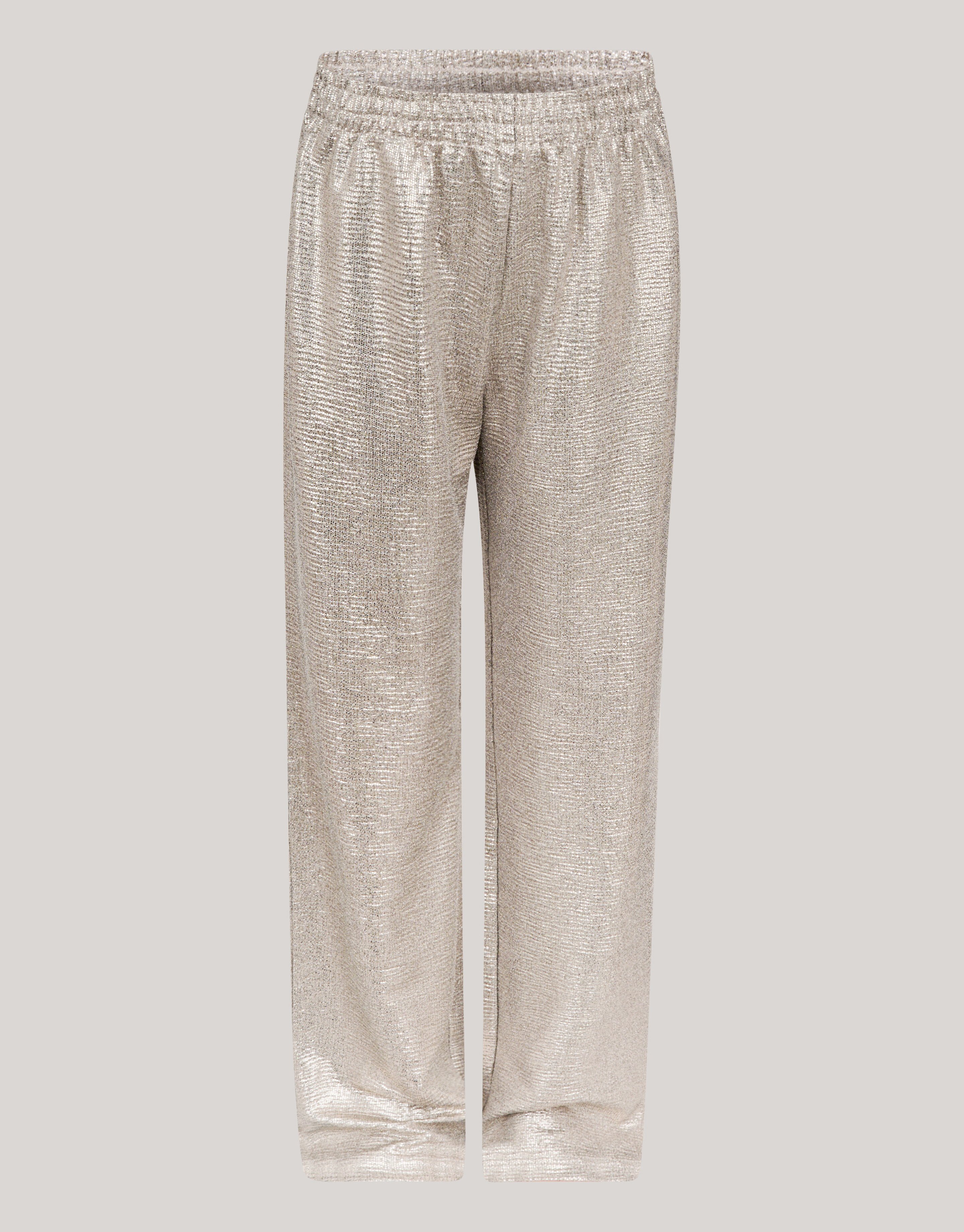 Metallic Wide Leg Broek Zilver SHOEBY GIRLS