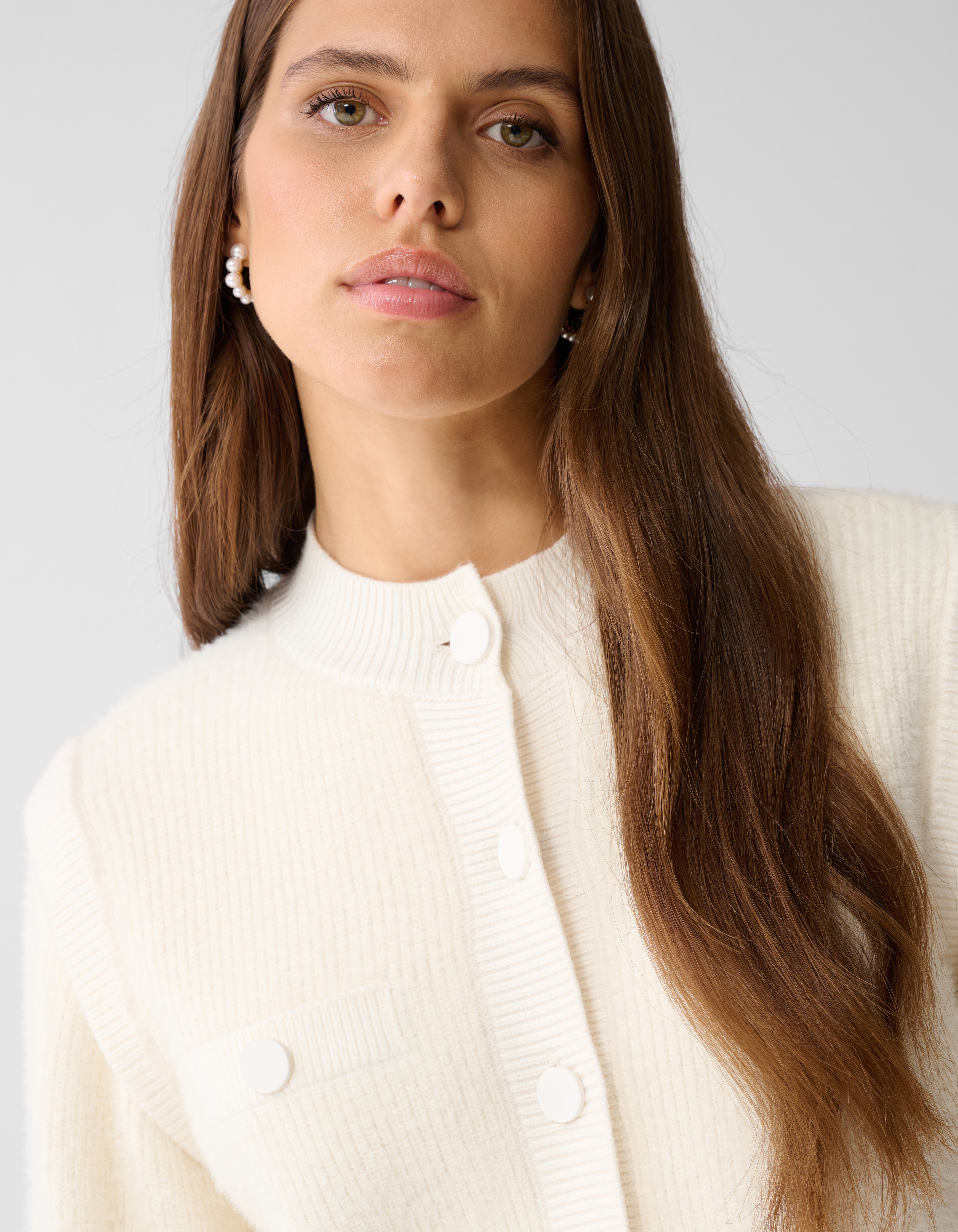 Button Vest Gebroken Wit By Mieke SHOEBY WOMEN