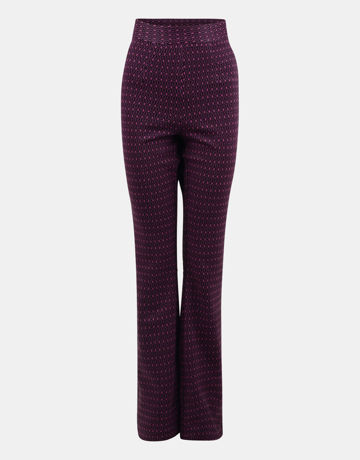 Retro Print Broek Paars EKSEPT