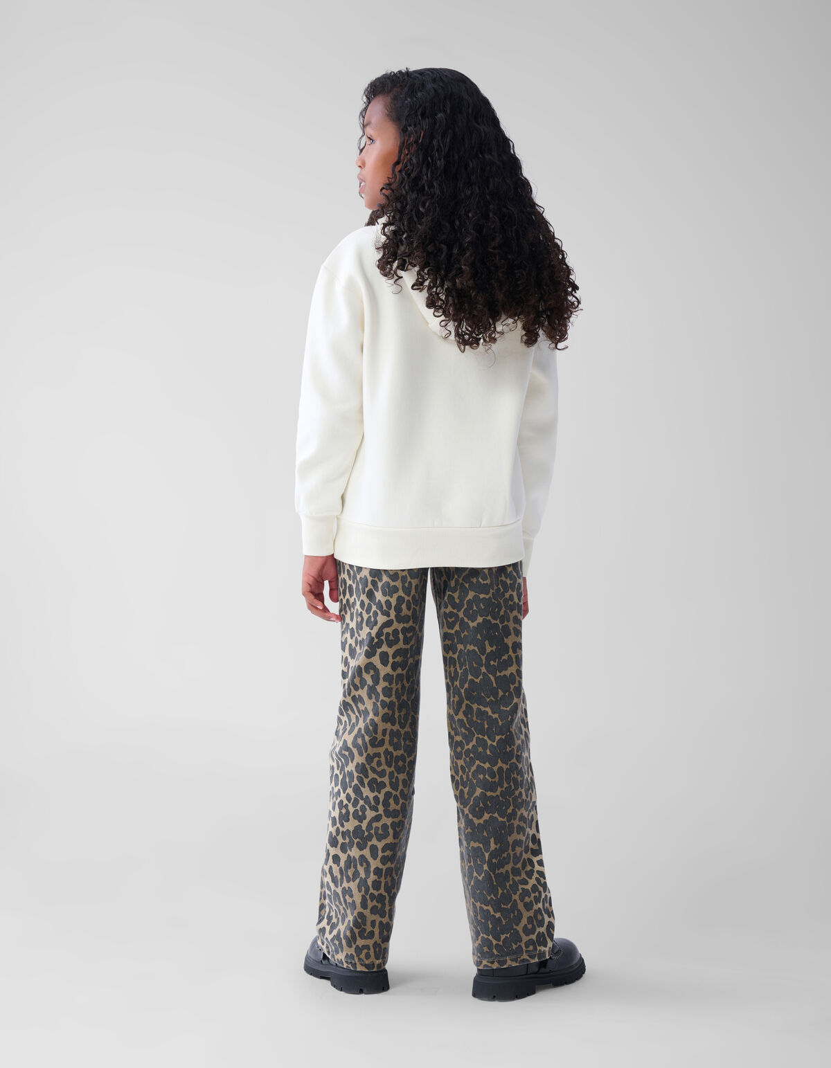 Leopard Straight Fit Broek Bruin SHOEBY GIRLS