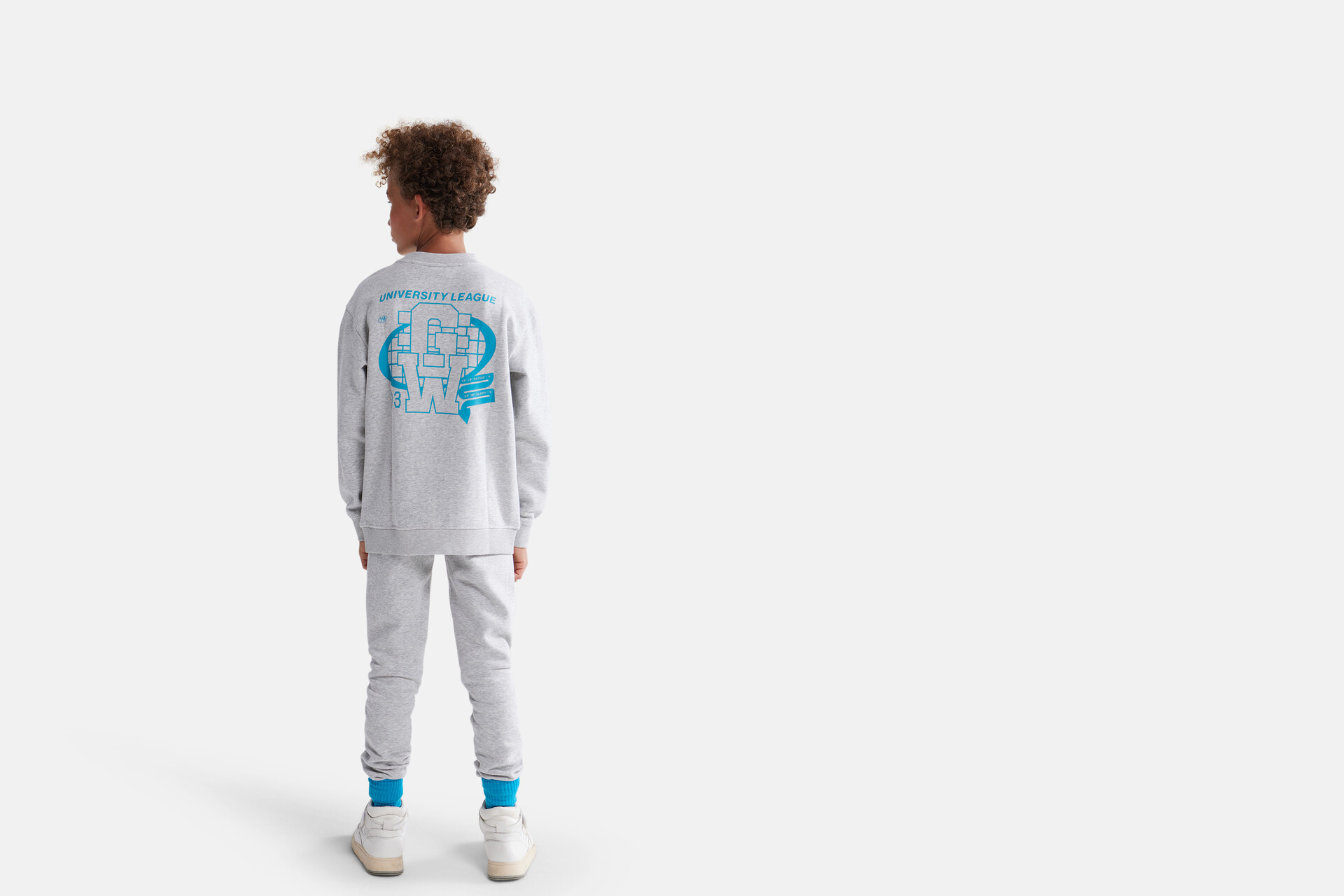 Printed Sweater Grijs SHOEBY BOYS