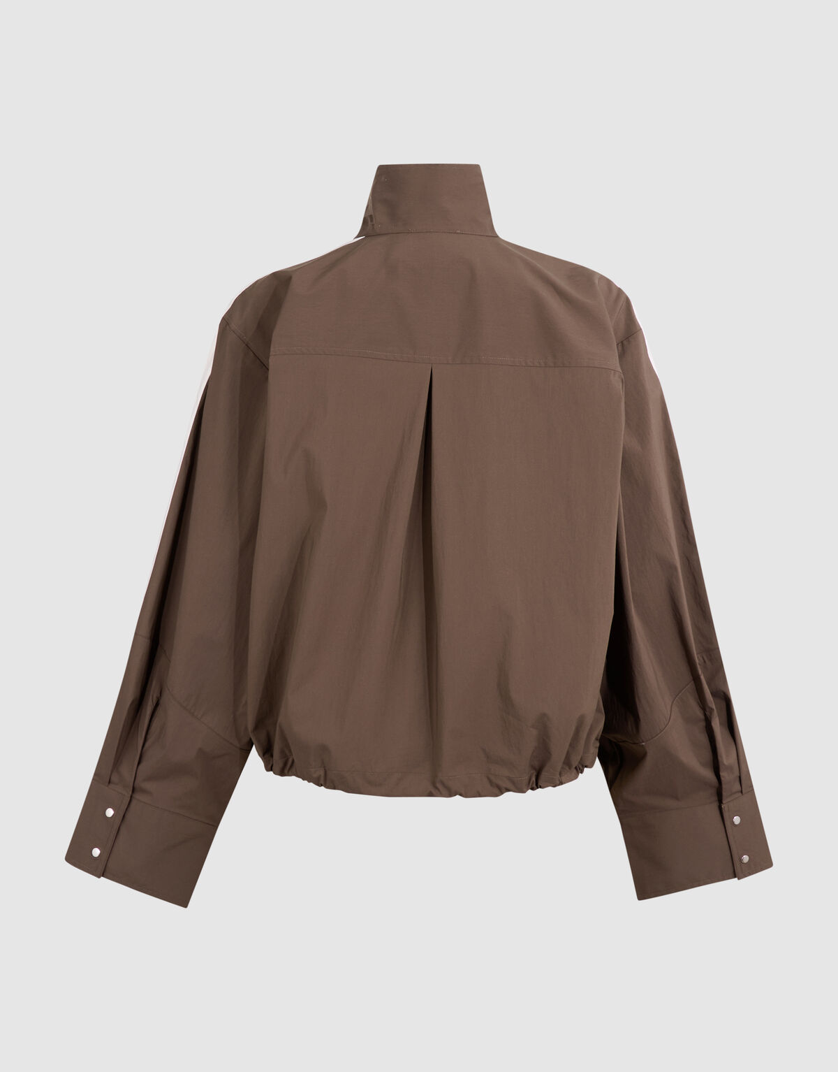 Poplin Track Blouse Donkerbruin SHOEBY WOMEN