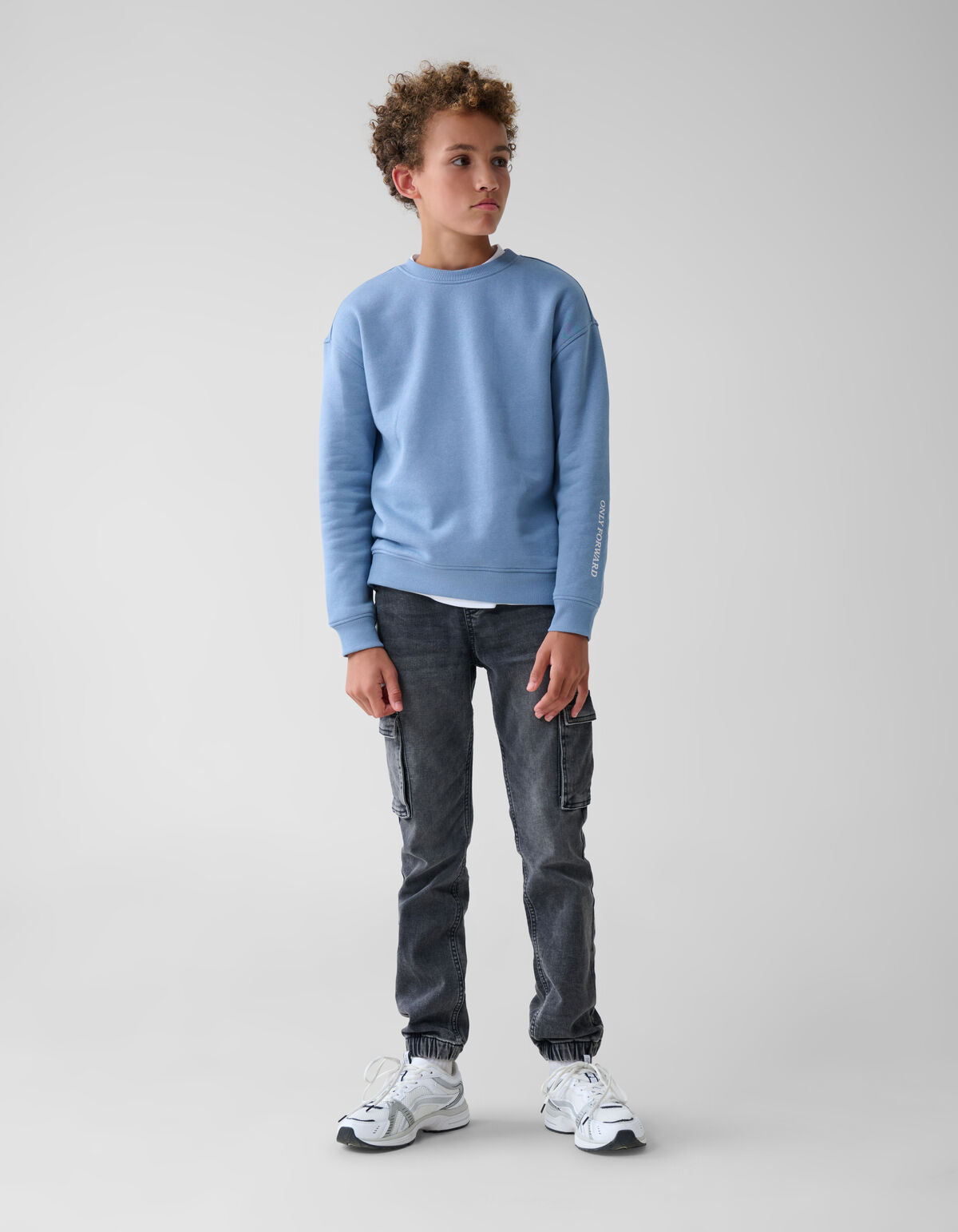Artwork Sweater Blauw SHOEBY BOYS