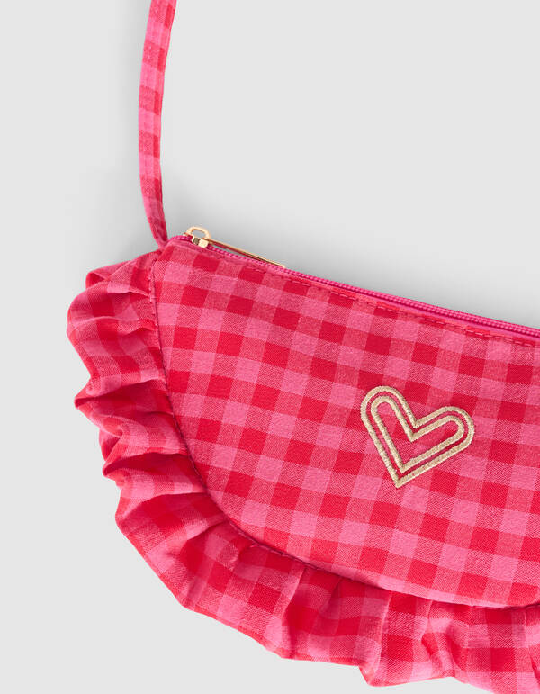 Ruiten Ruffle Tas Roze SHOEBY ACCESSOIRES