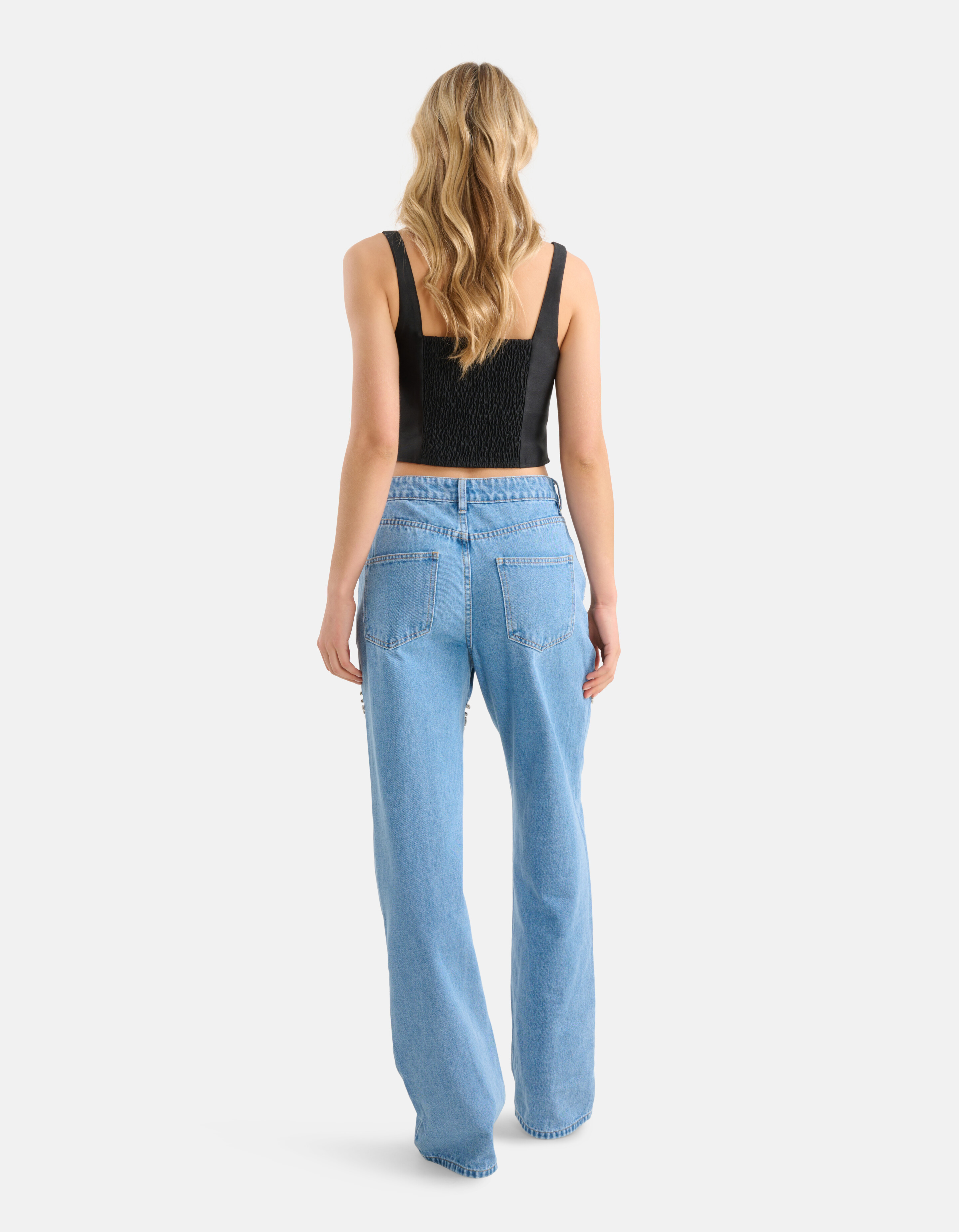 Cropped Top Zwart SHOEBY WOMEN