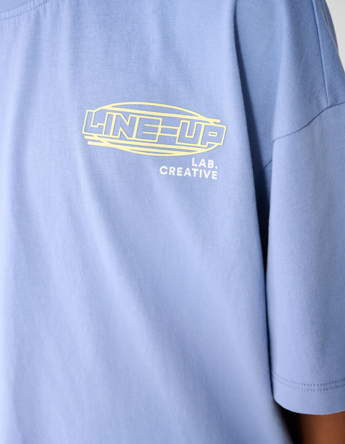 Line Up Artwork T-shirt Blauw SHOEBY BOYS