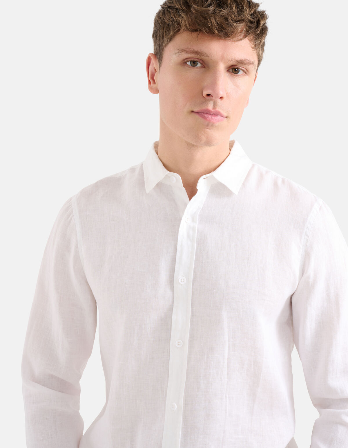 Linnen Overhemd Wit SHOEBY MEN