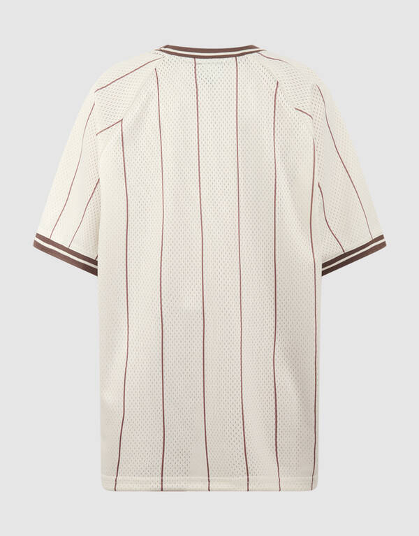 Oversized Sporty T-shirt Gebroken Wit SHOEBY BOYS