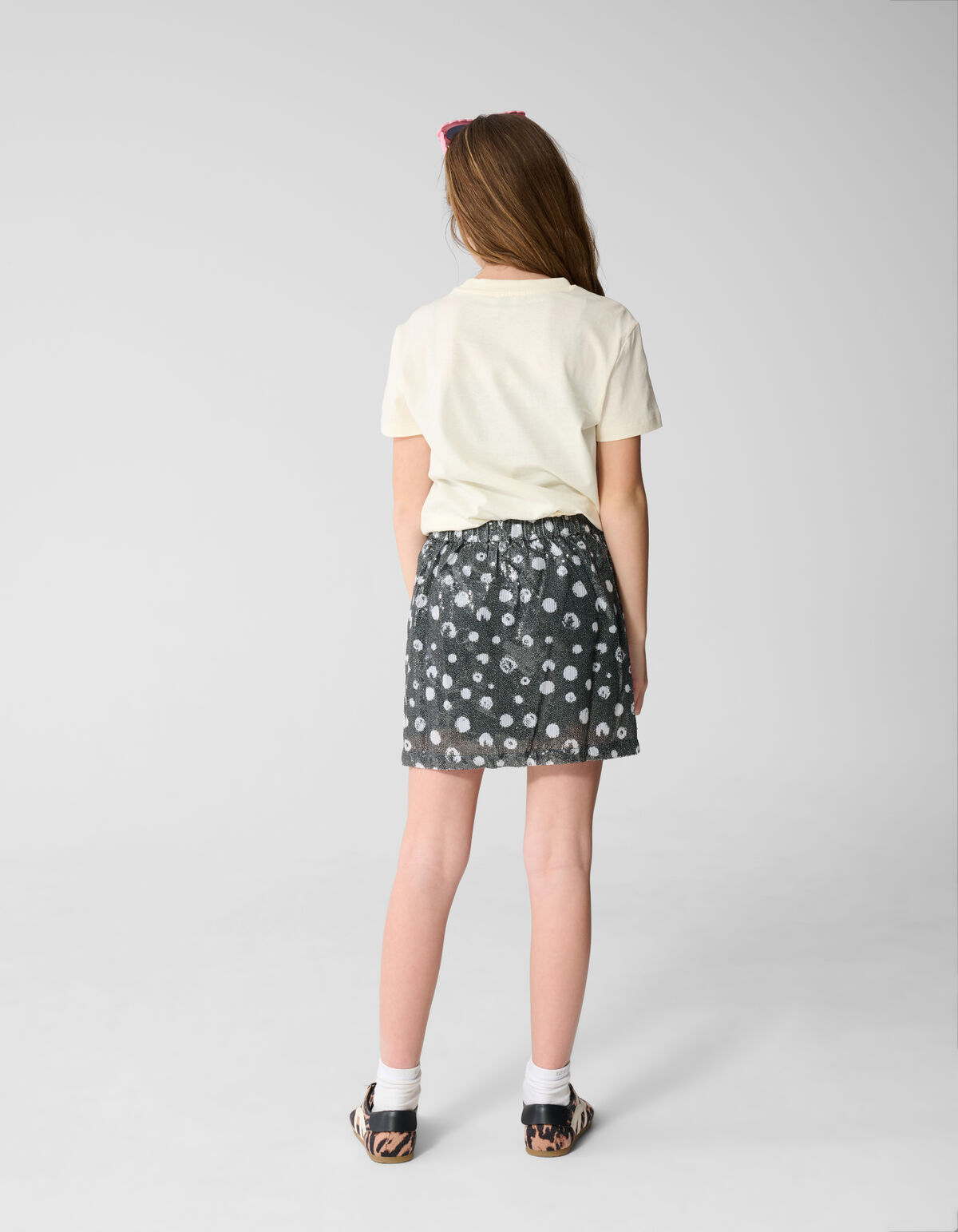 Polkadot Sequin Rok Zwart SHOEBY GIRLS