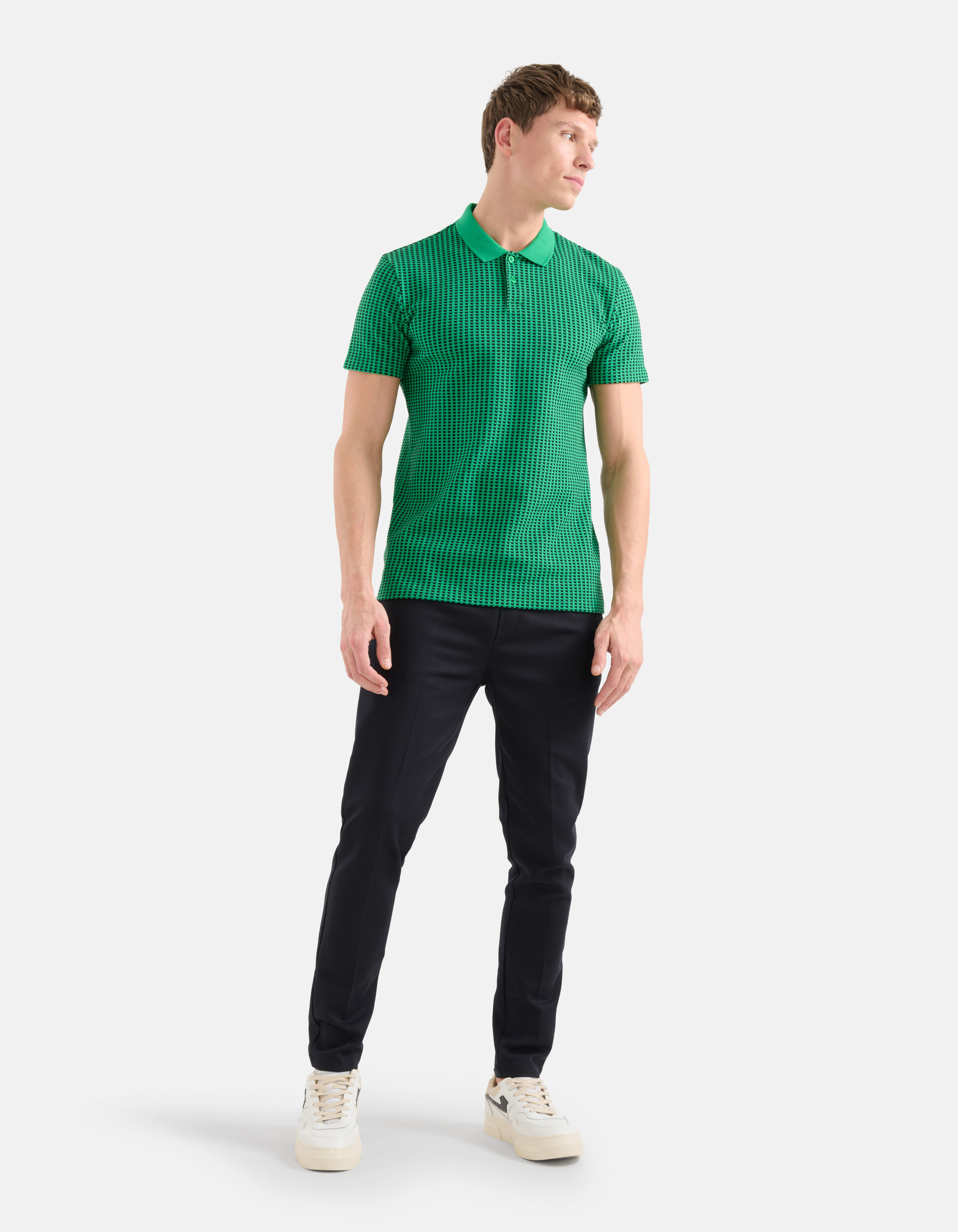 Rectangle Polo Groen SHOEBY MEN