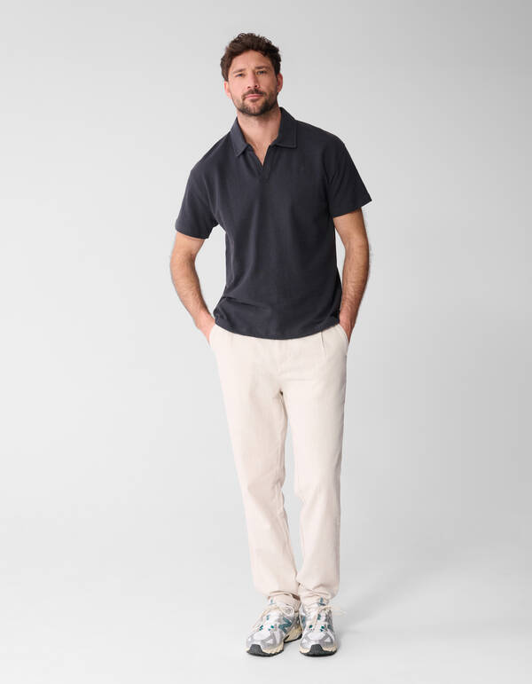 Relaxed Polo Donkergrijs SHOEBY MEN