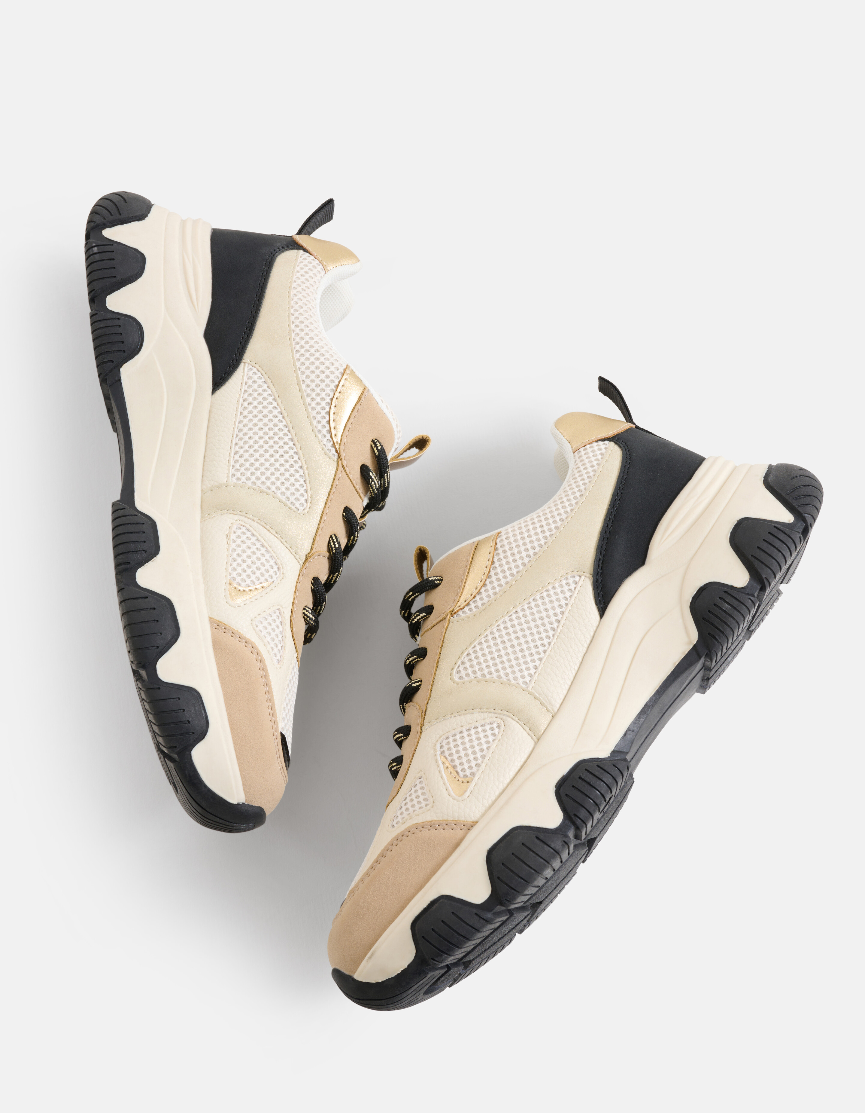 Colorblock Sneaker Beige SHOEBY SHOES