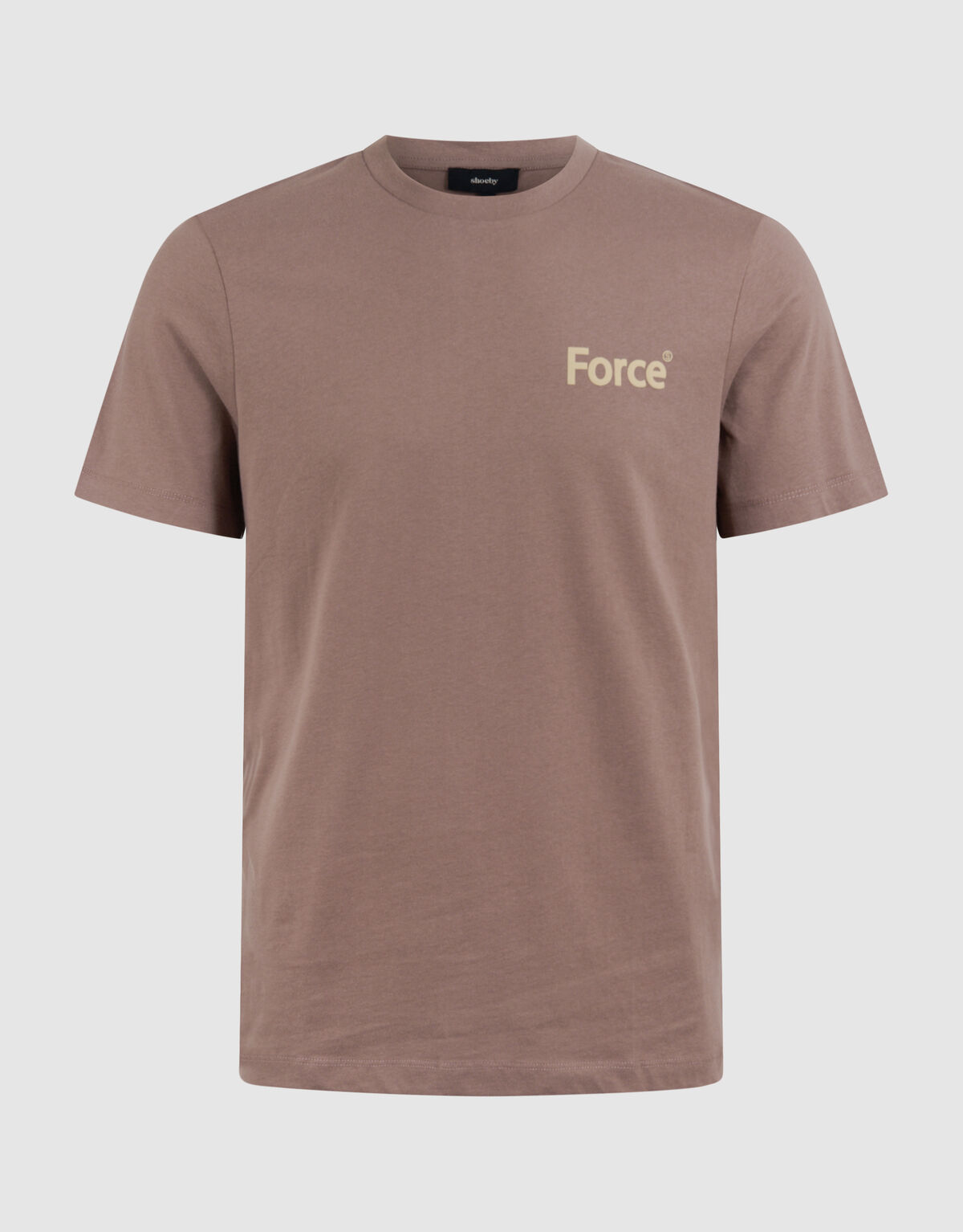 Force T-shirt Lichtbruin SHOEBY MEN