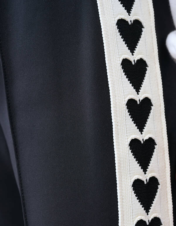 Sporty Tape Wide Leg Broek Zwart SHOEBY GIRLS