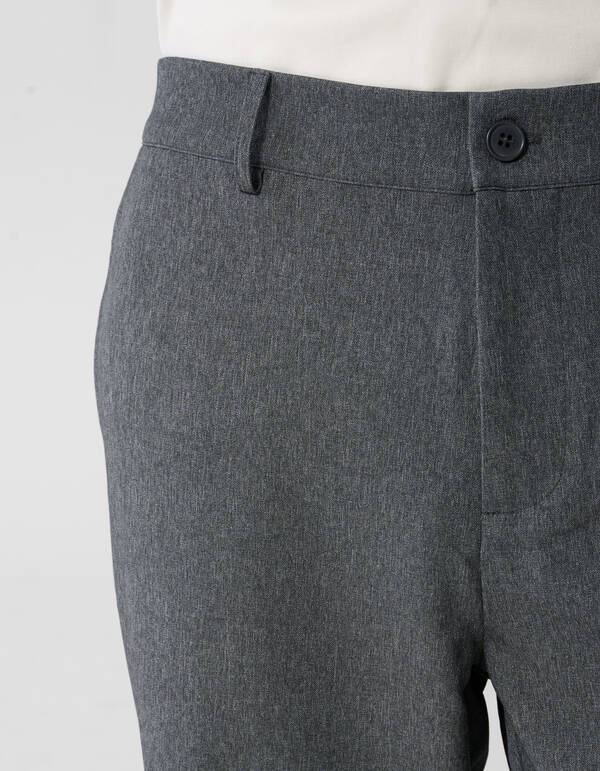 Melange Broek Grijs SHOEBY MEN