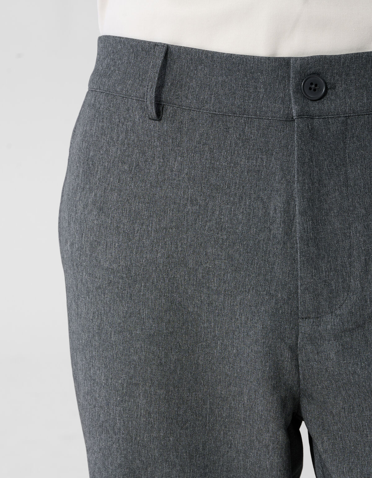 Melange Broek Grijs SHOEBY MEN
