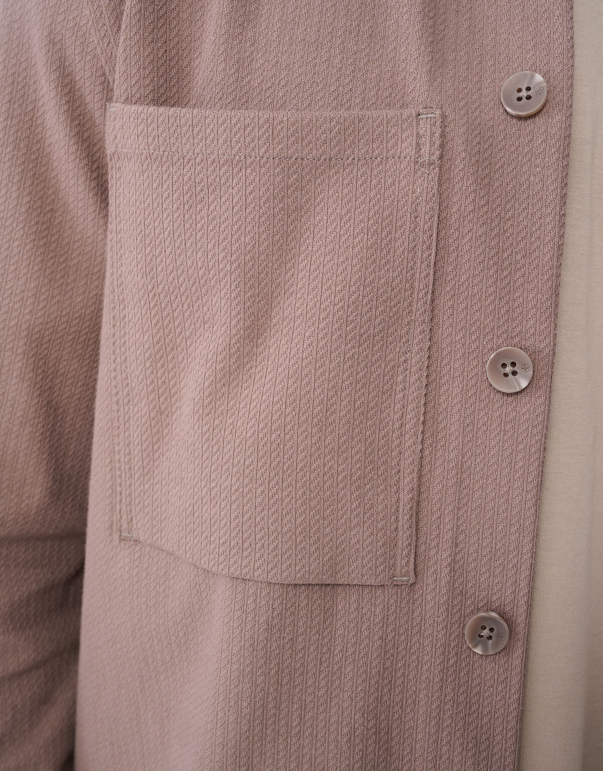 Structuur Overshirt Lichtbruin SHOEBY MEN