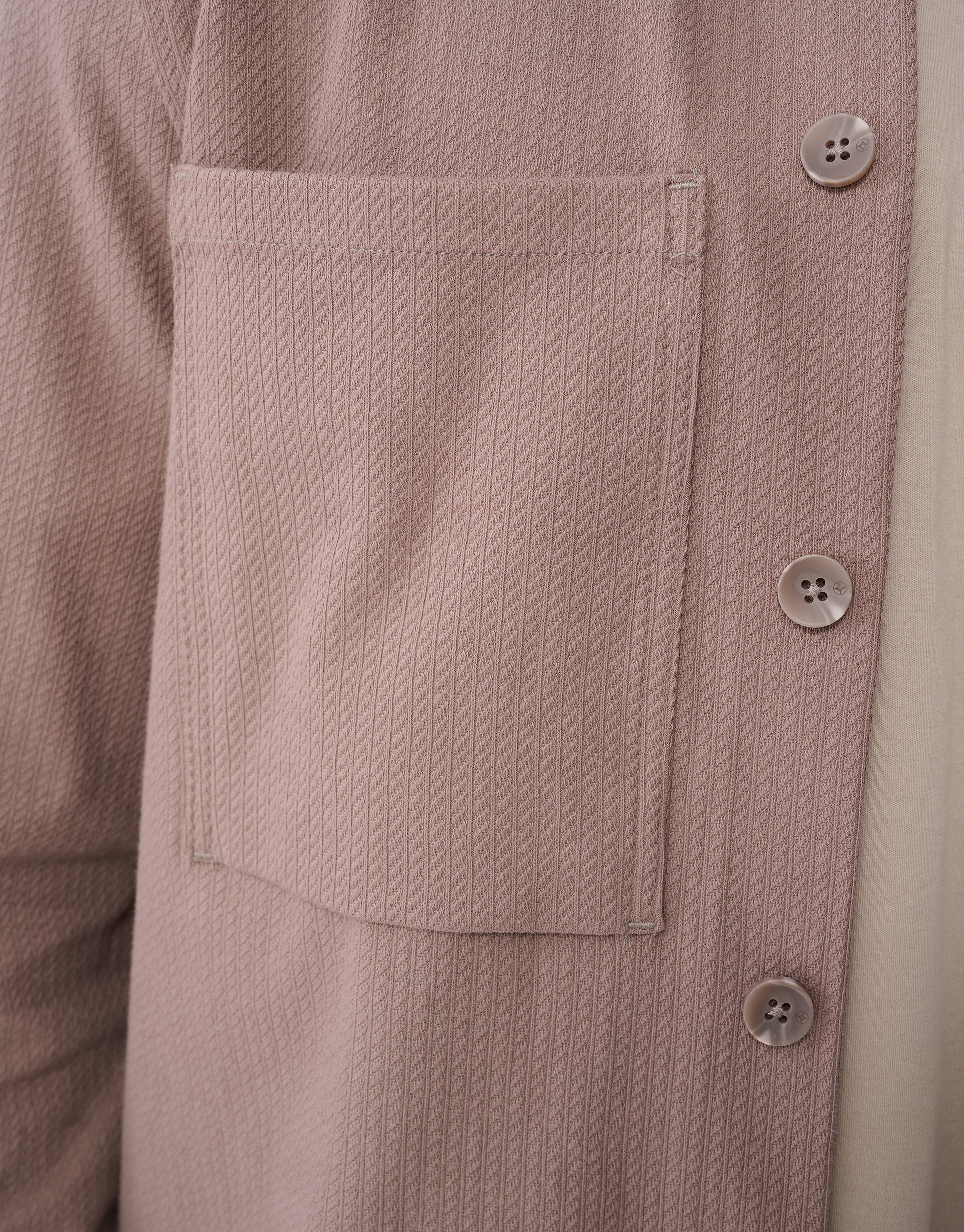 Structuur Overshirt Lichtbruin SHOEBY MEN