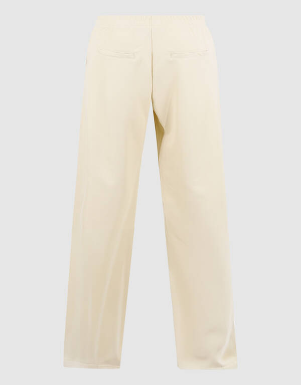 Basis Wide Leg Broek Gebroken Wit SHOEBY WOMEN