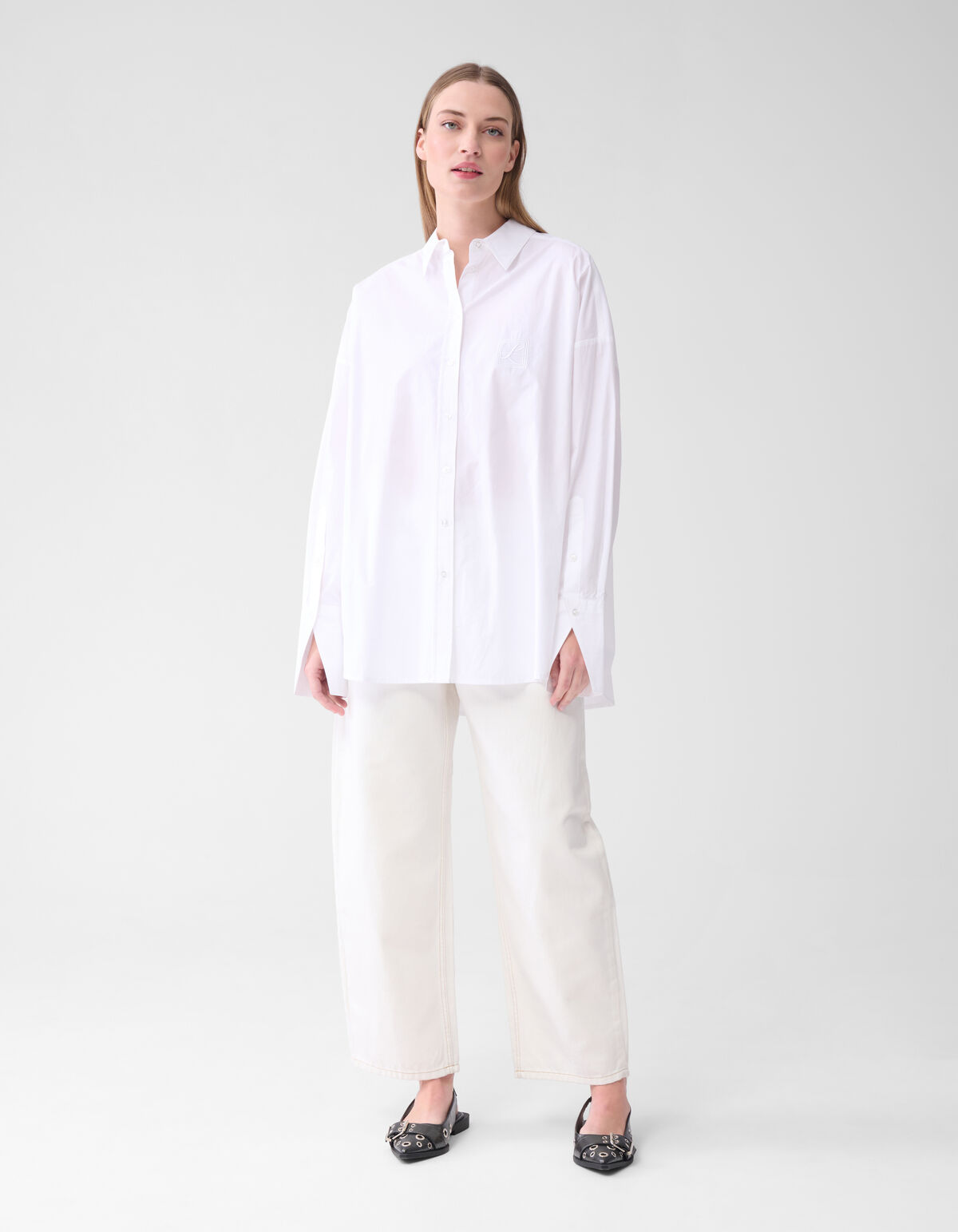 Oversized Embroidery Blouse Wit By Lonneke SHOEBY WOMEN