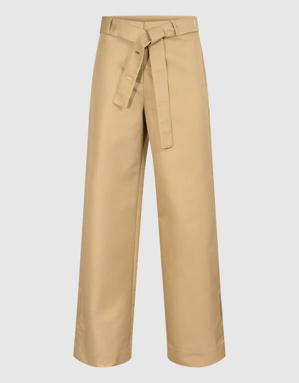 Wide Leg Broek Zand SHOEBY WOMEN