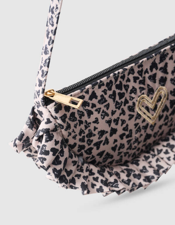 Leopard Heart Tas Zand SHOEBY ACCESSOIRES