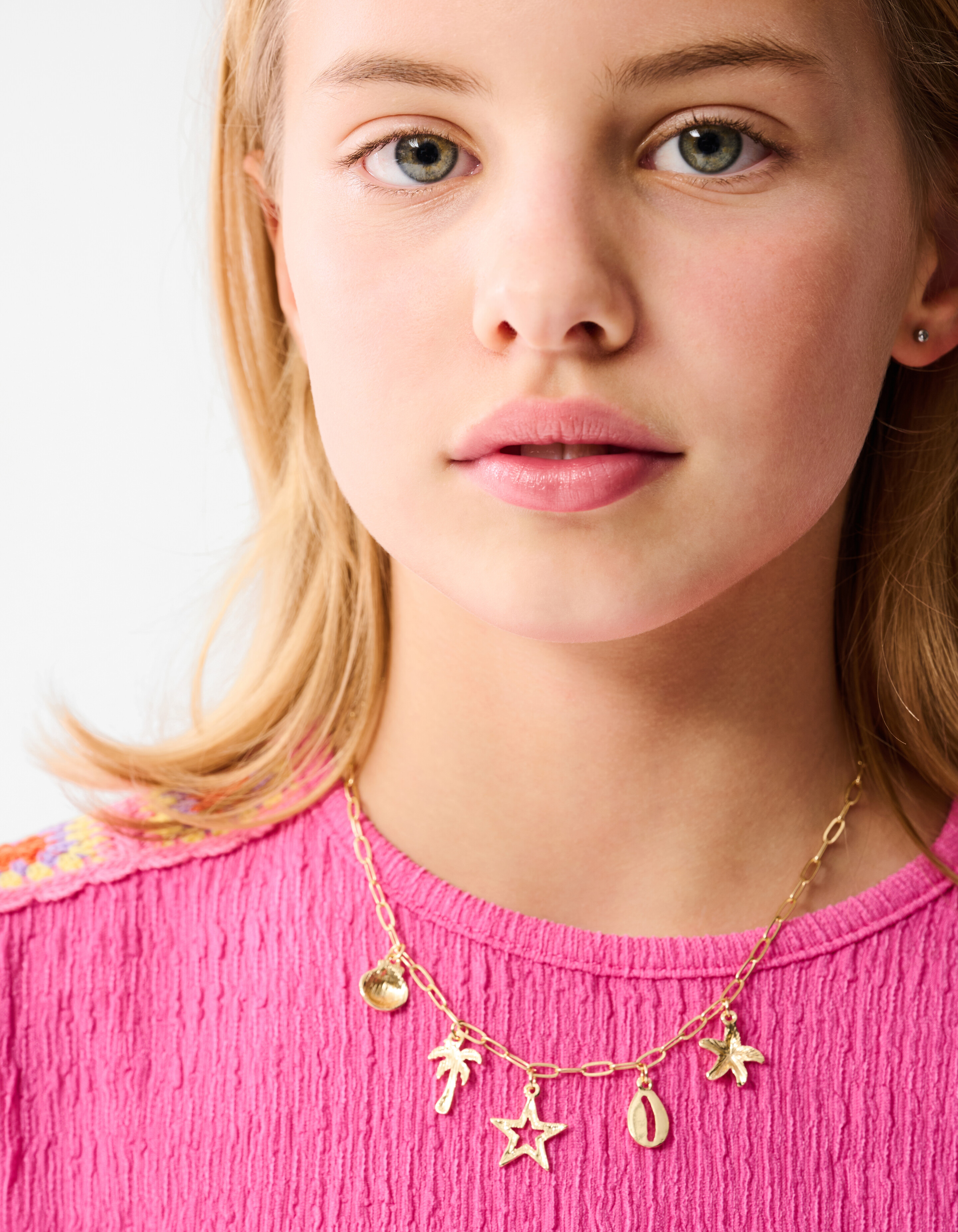 Crochet Crinkle Top Roze SHOEBY GIRLS