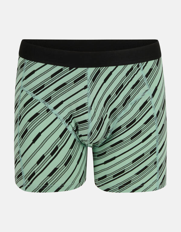 Gestreepte Boxershort Groen SHOEBY ACCESSOIRES