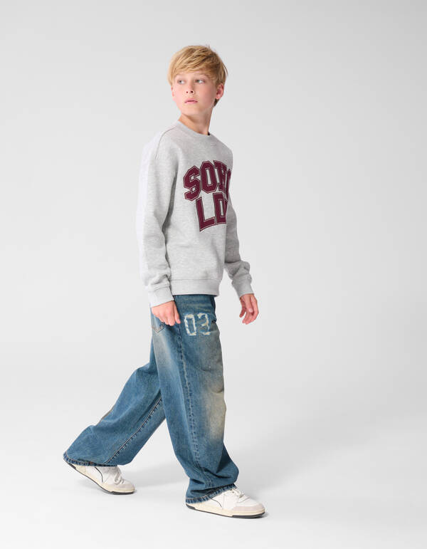 Varsity Ultra Baggy Fit Jeans Donkerblauw SHOEBY BOYS