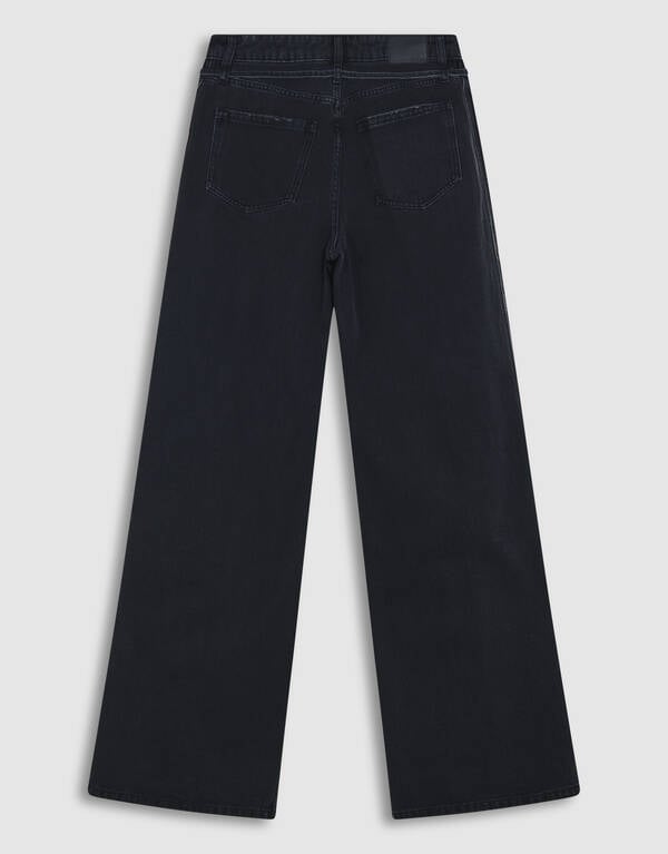 Tape Straight Fit Denim Zwart SHOEBY WOMEN