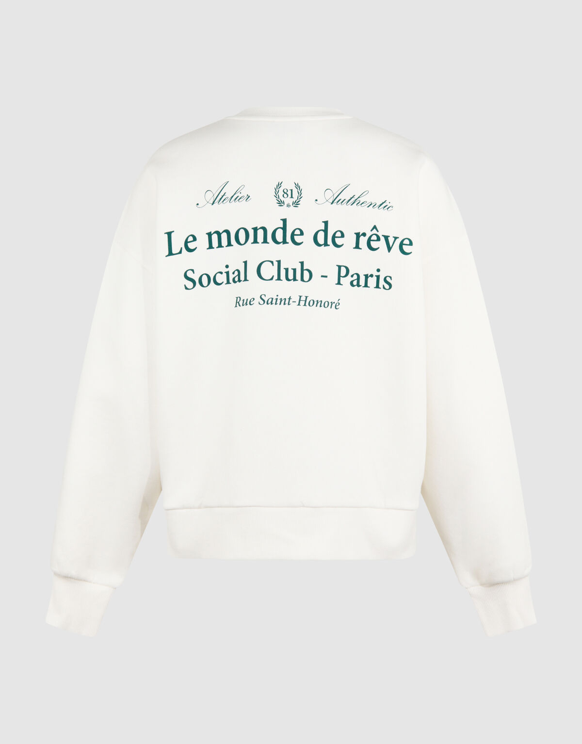 Social Club Artwork Sweater Gebroken Wit SHOEBY WOMEN