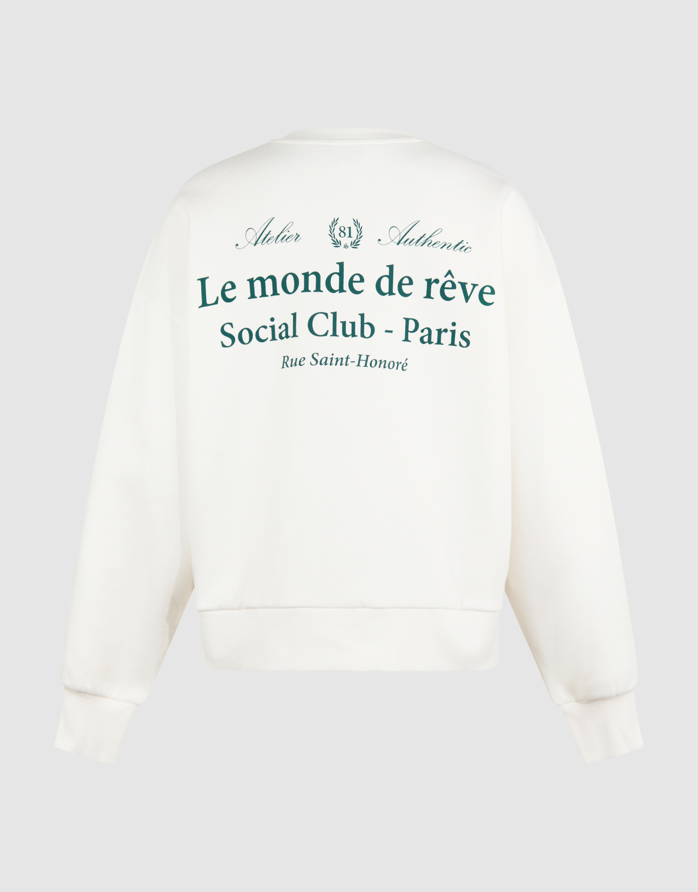 Social Club Artwork Sweater Gebroken Wit SHOEBY WOMEN