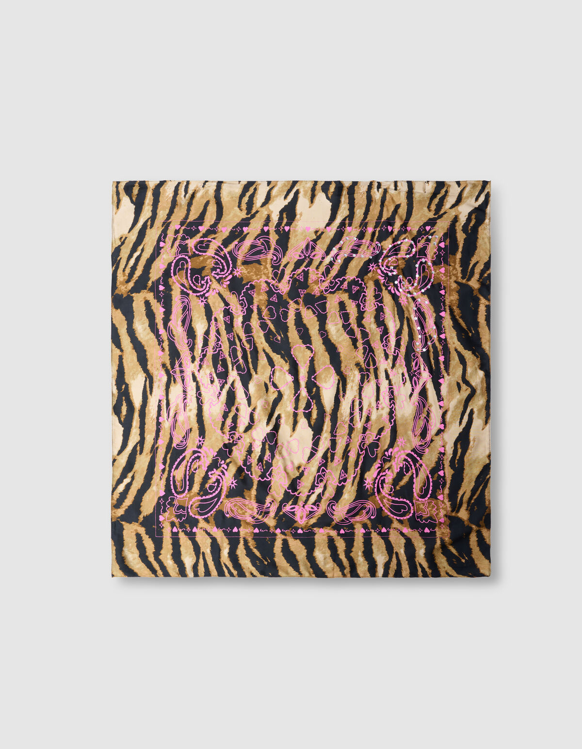 Strass Paisley Sjaal Bruin SHOEBY ACCESSOIRES